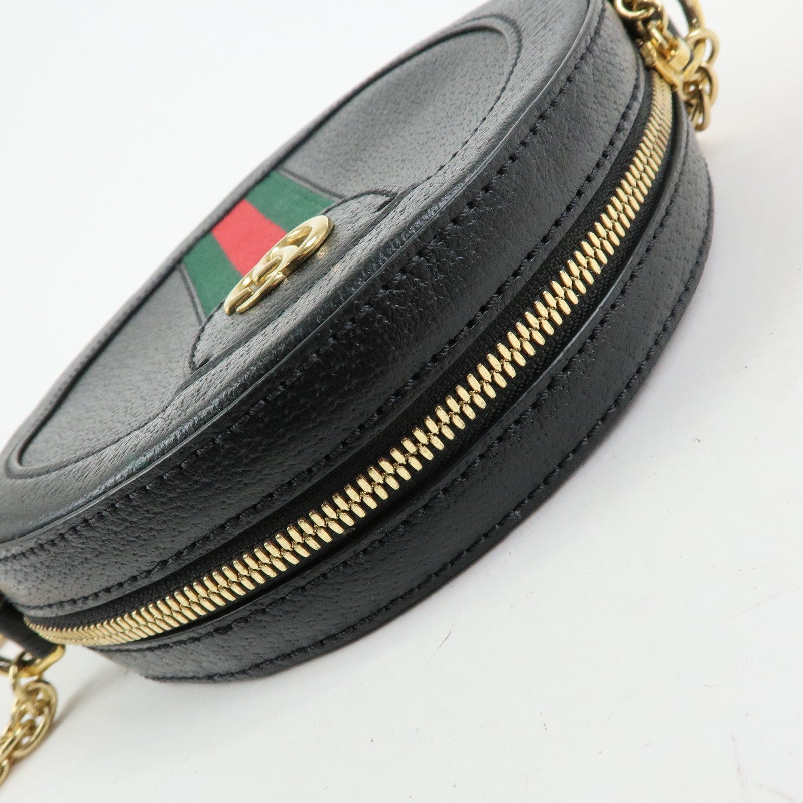 GUCCI Ophidia Sherry Mini Round Chain Shoulder Crossbody Bag 550618
