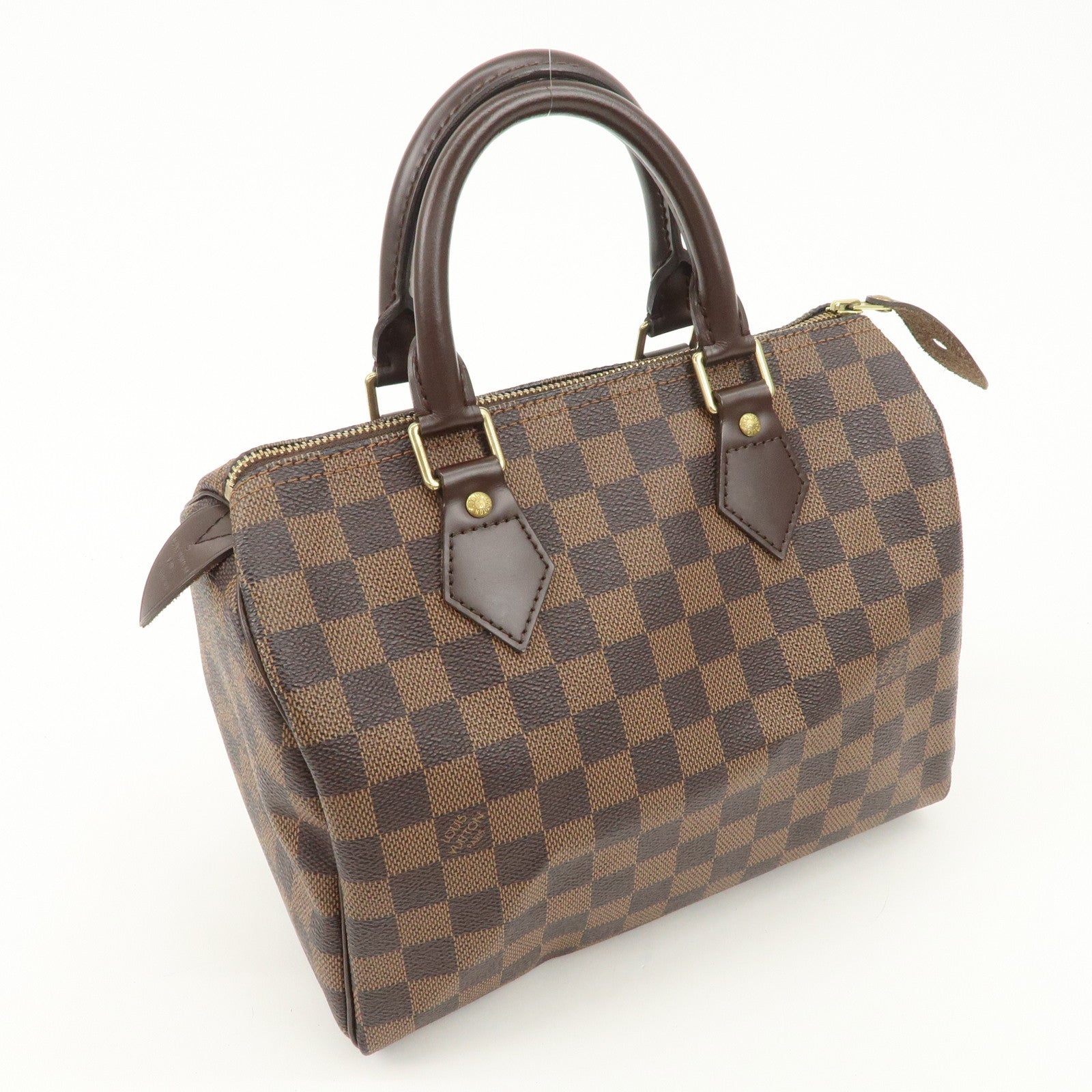 Louis Vuitton Damier Ebene Speedy 25 Hand Bag Boston Bag N41532
