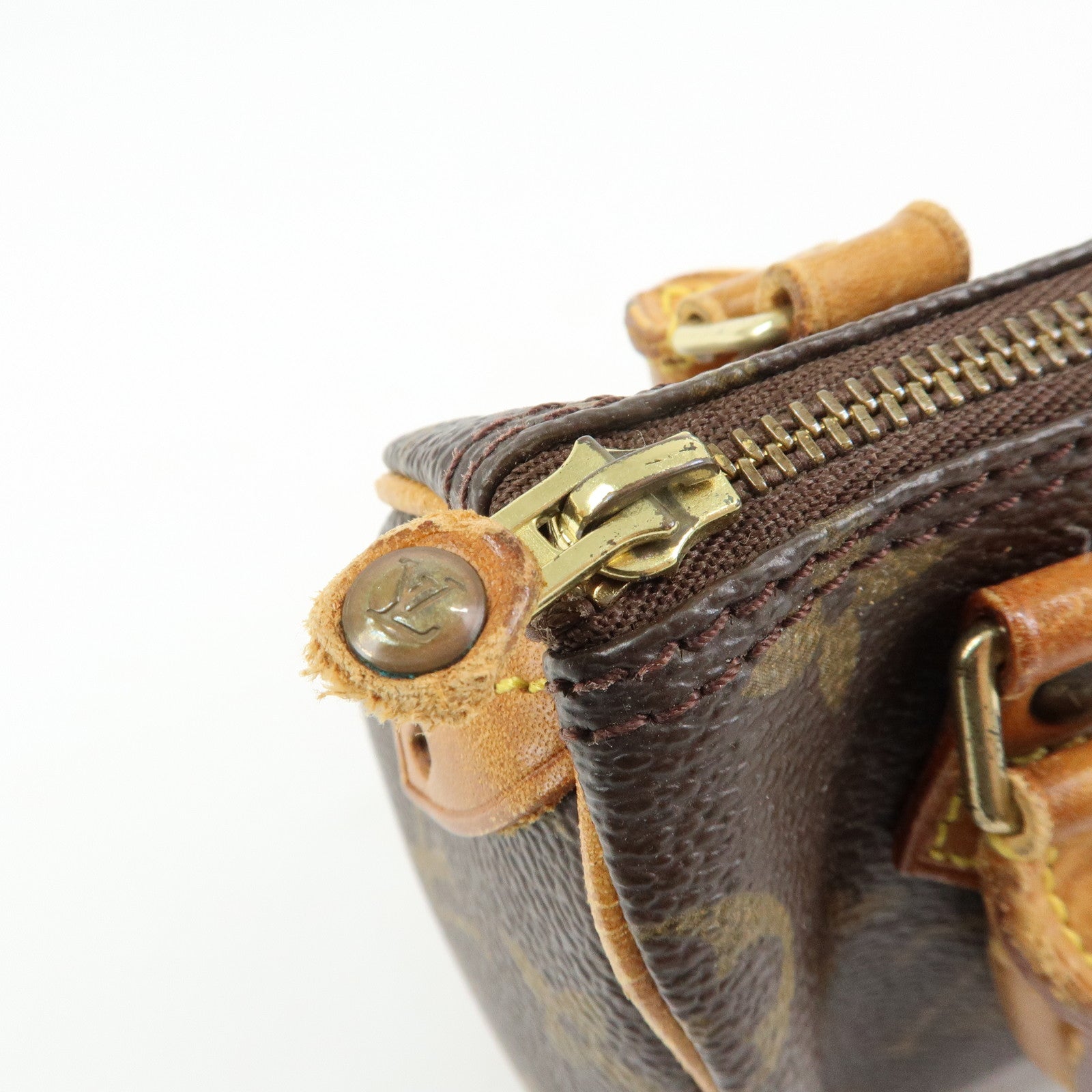 Louis Vuitton Monogram Canvas Mini Speedy Hand Bag Brown M41534