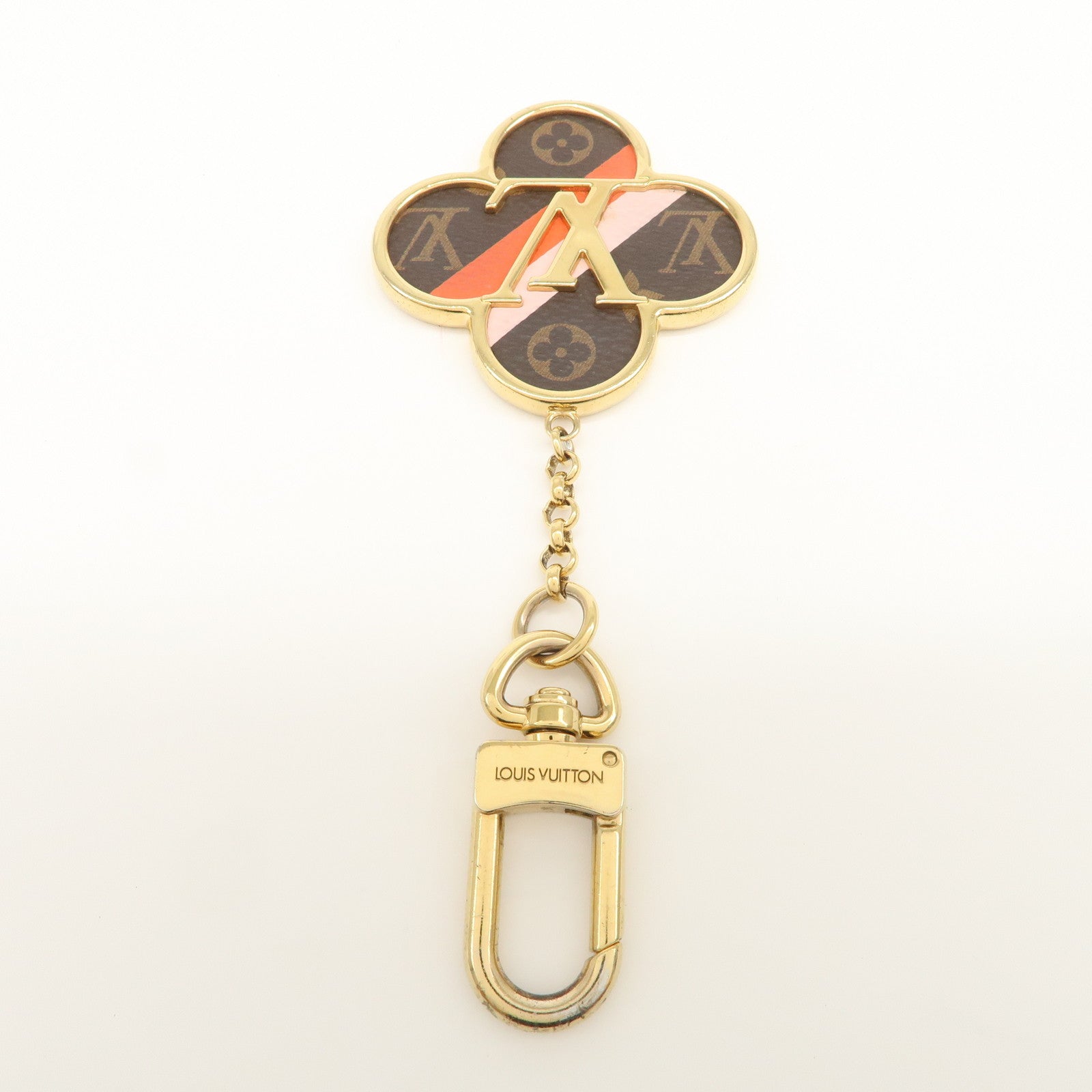 Louis Vuitton Monogram Porte Cles Into The Flower Key Chain M37356