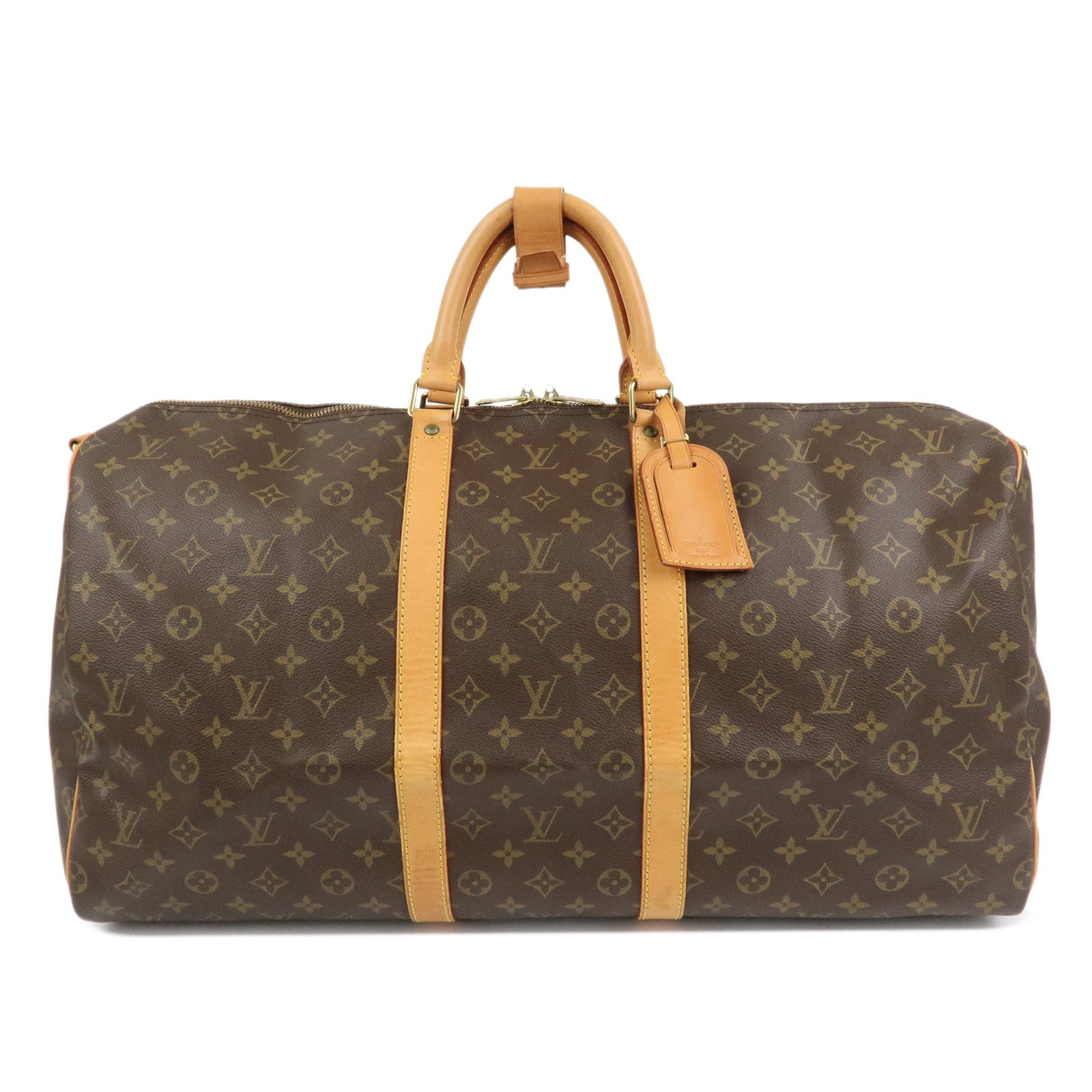 Louis Vuitton Monogram Keep All Bandouliere 55 Boston Bag M41414