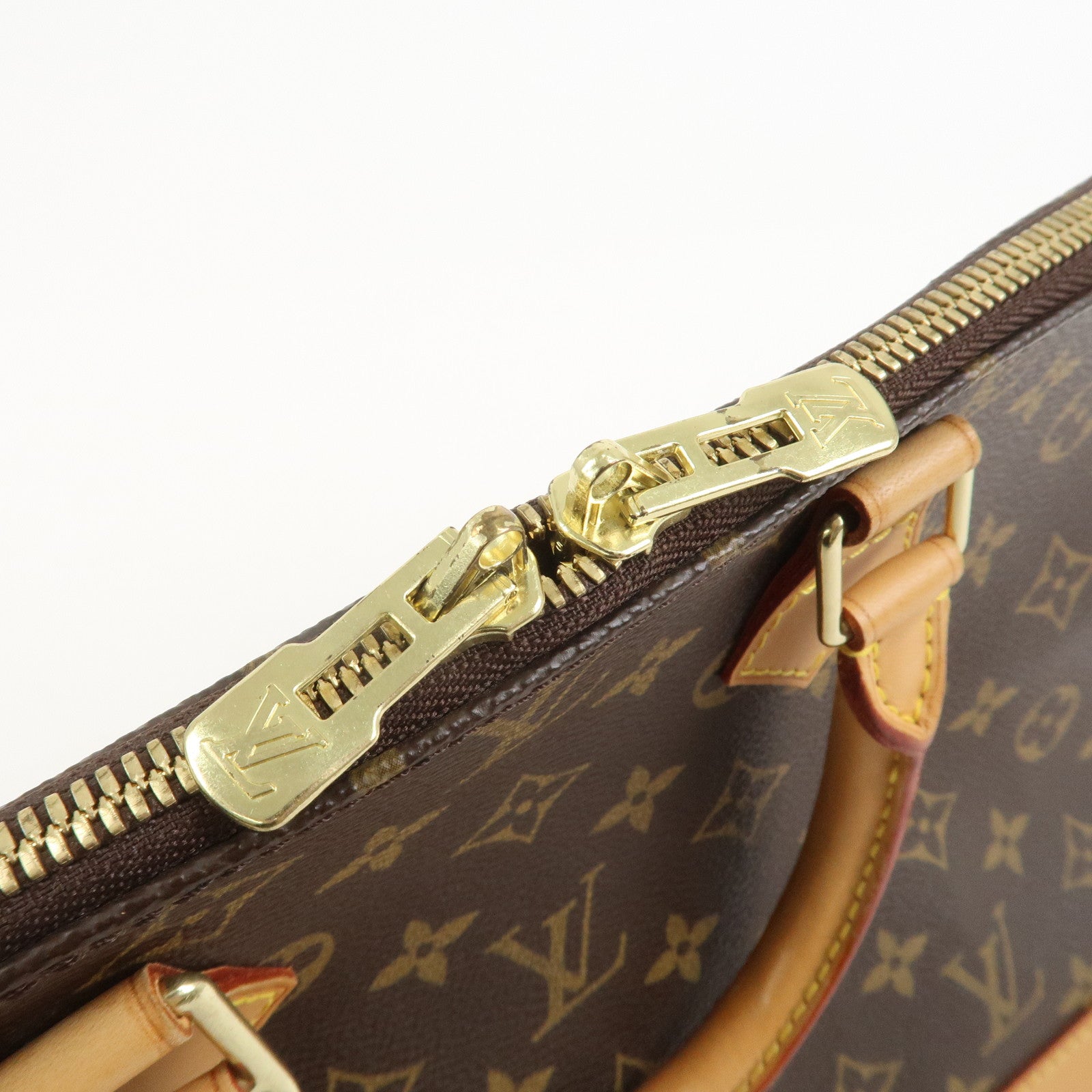 Louis Vuitton Monogram Alma Hand Bag Brown M51130