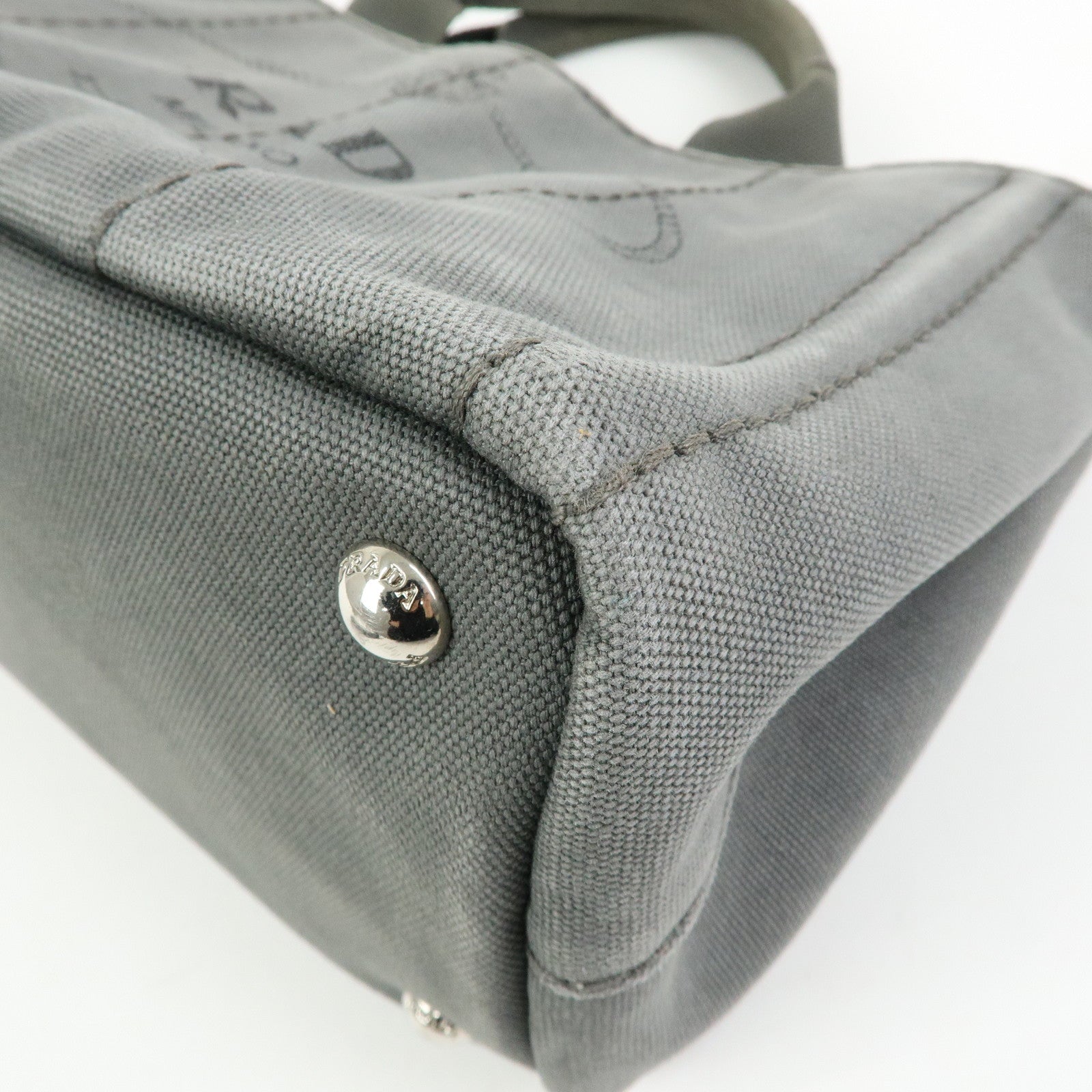 PRADA Canapa Mini Triangle Logo 2Way Bag Hand Shoulder Bag B2439G