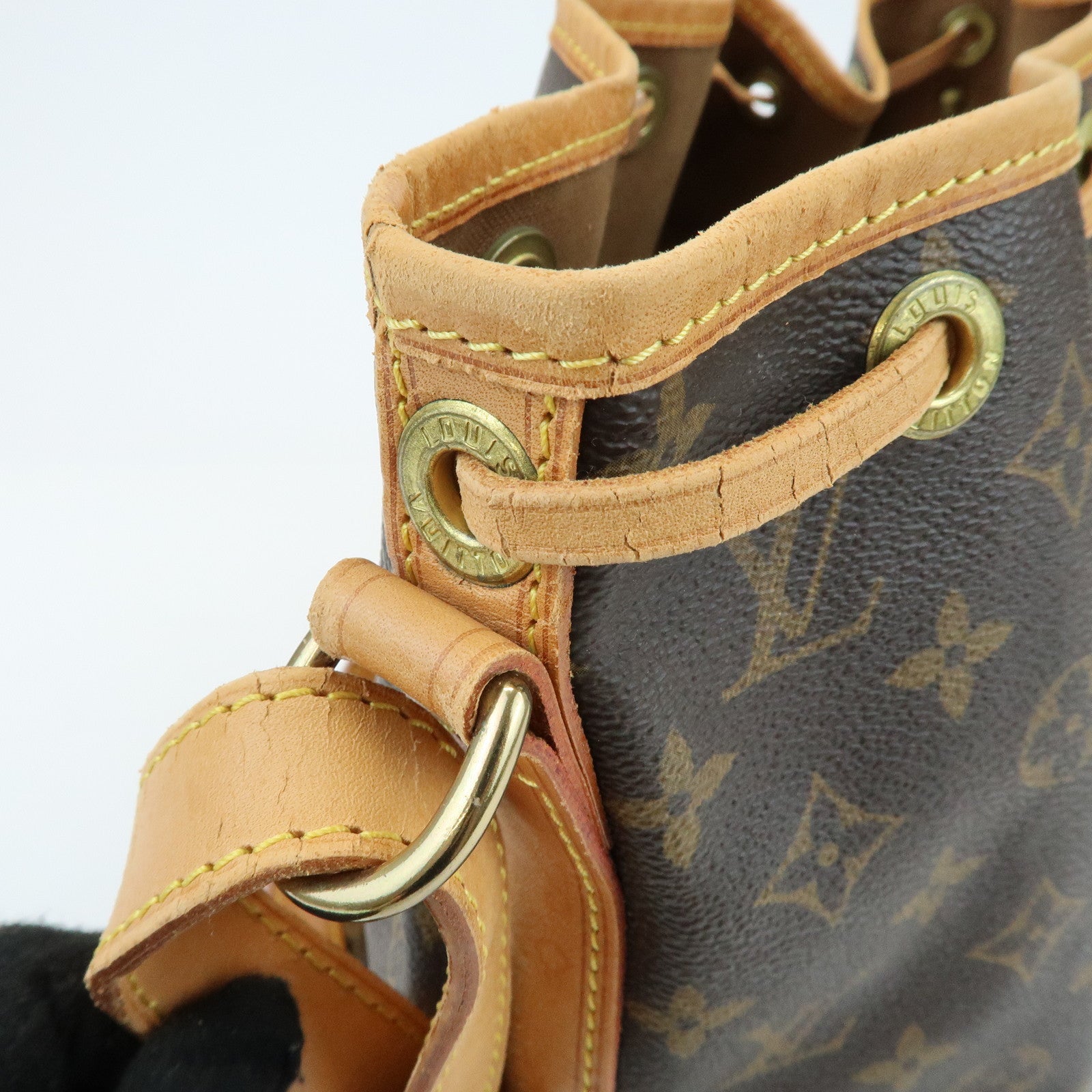 Louis Vuitton Monogram Canvas Petit Noe Shoulder Bag Brown M42226
