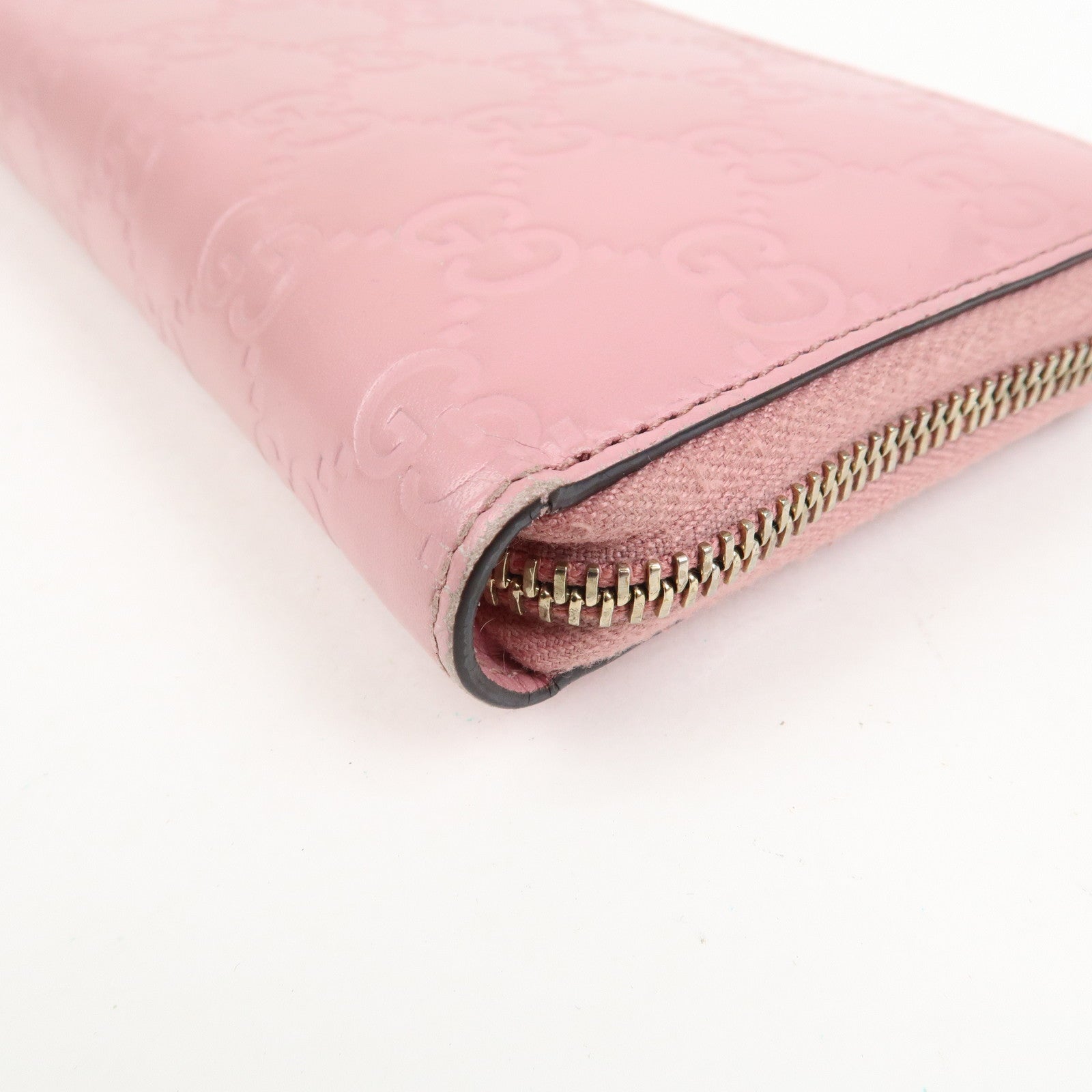 GUCCI Micro Guccissima Guccissima Set of 2 Long Wallet Pink Beige Pink
