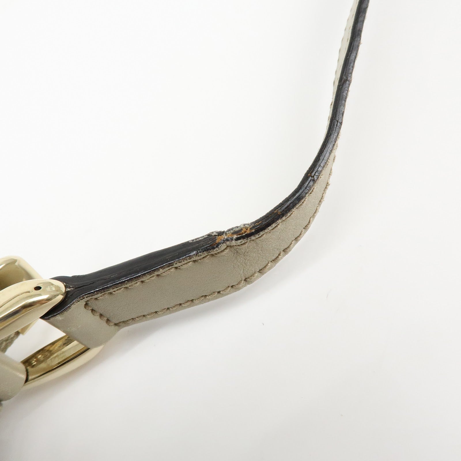 Gucci Abbey Guccissima Leather Shoulder Crossbody Bag Ivory 203257