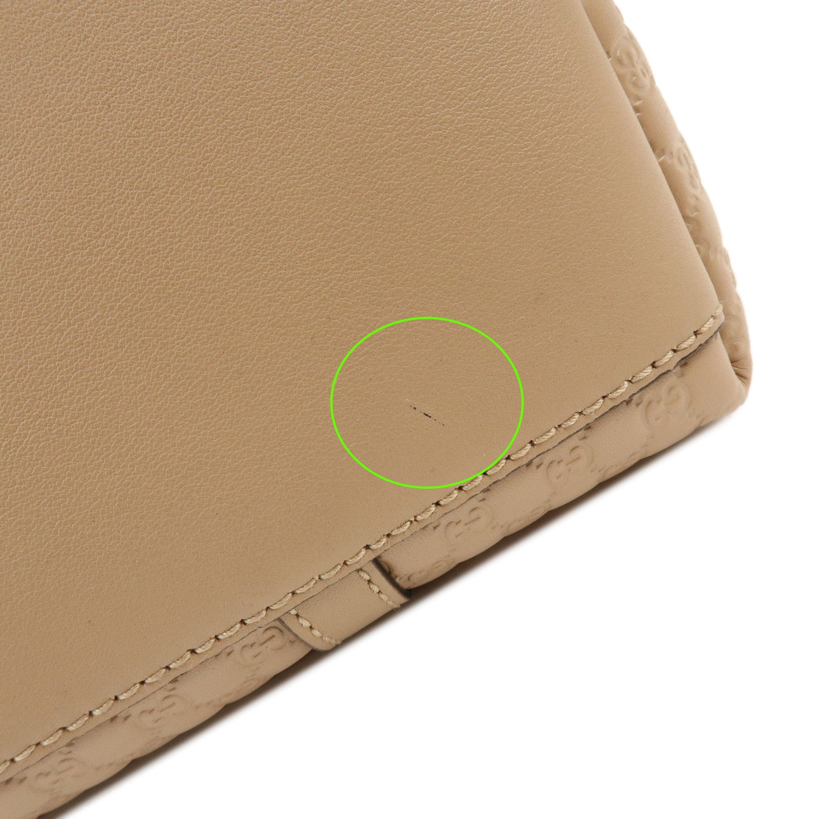 GUCCI Microguccissima Leather 2Way Hand Shoulder Bag Beige 449656