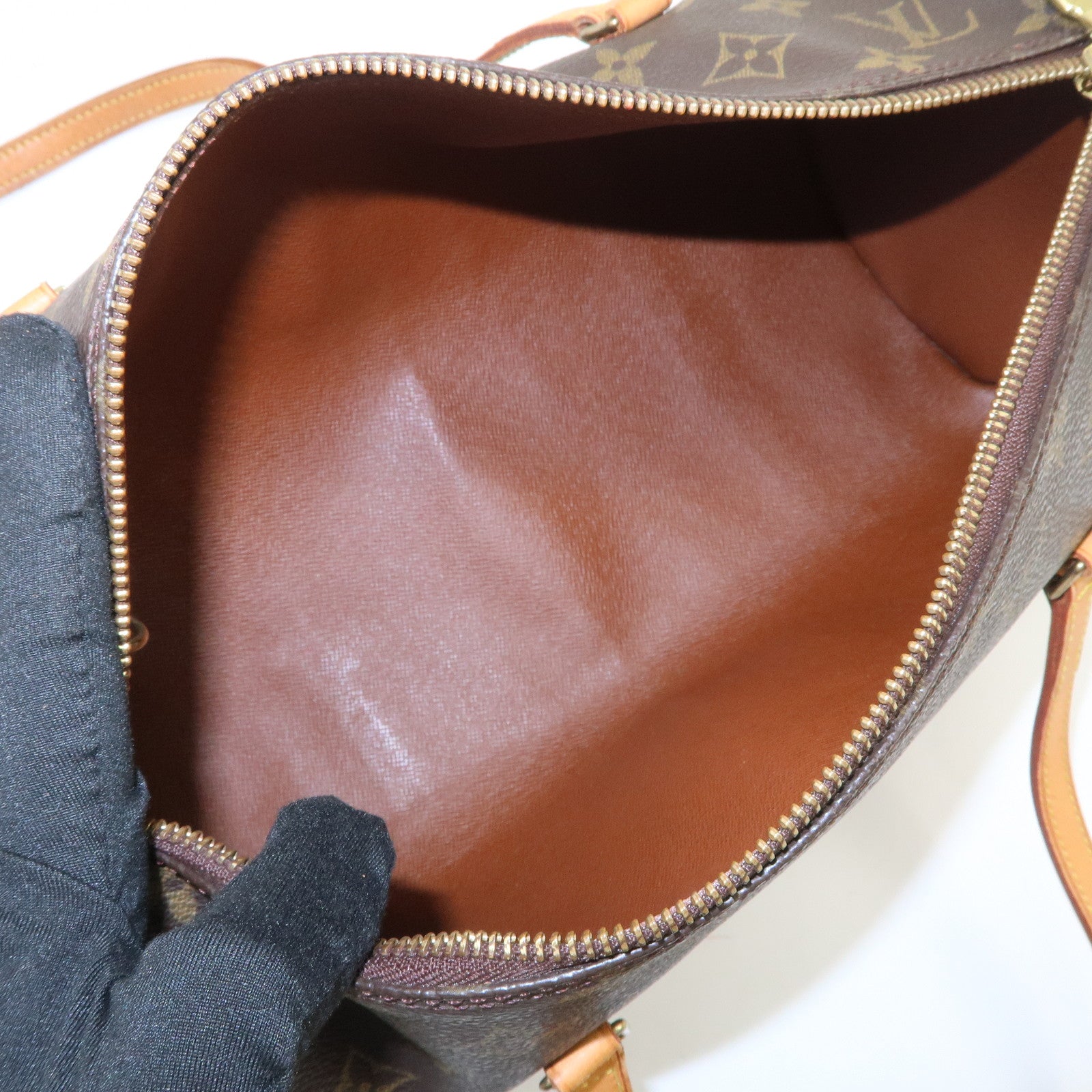 Louis Vuitton Monogram Papillon 30 Hand Bag New Style Brown M51385