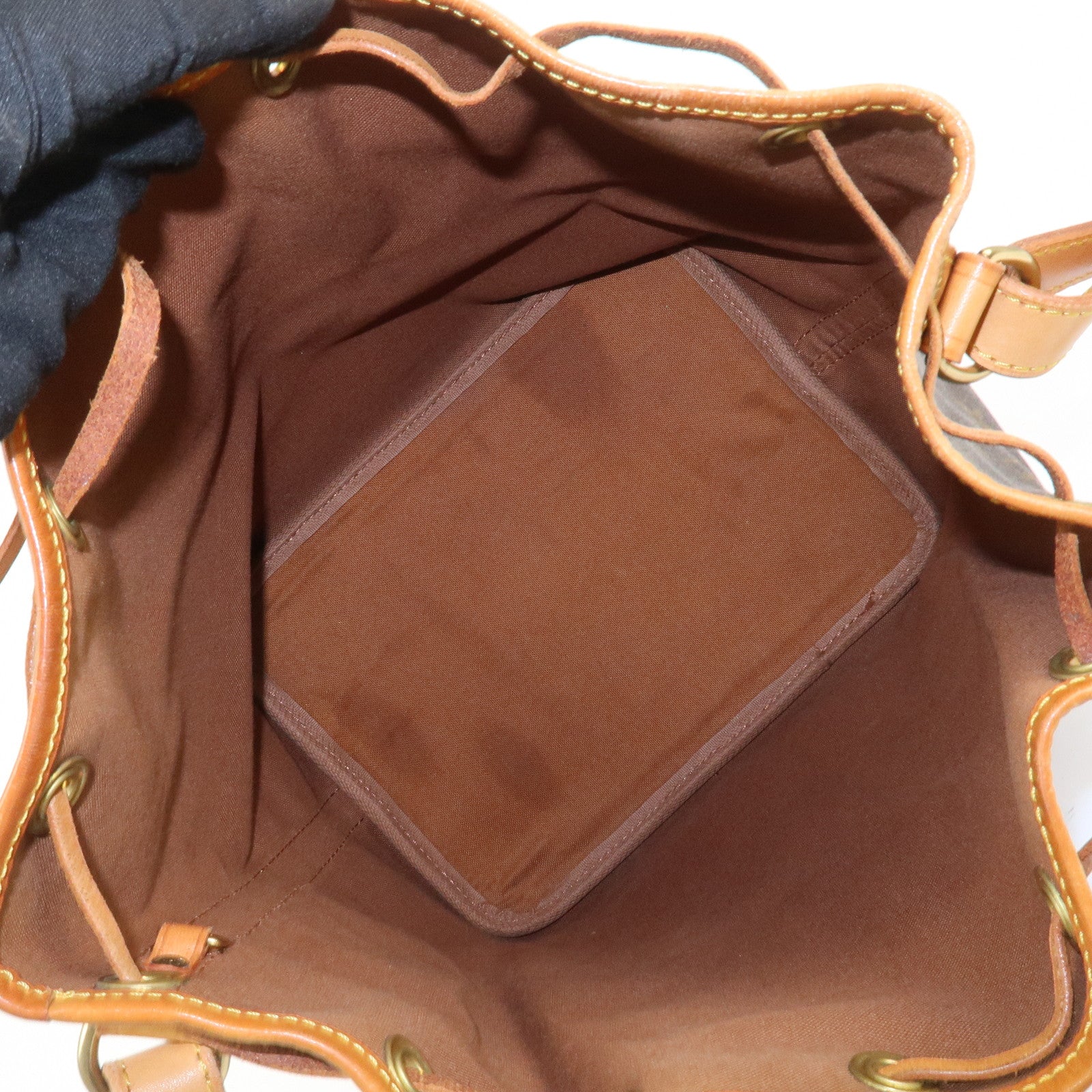 Louis Vuitton Monogram Petit Noe Shoulder Bag Brown M42226