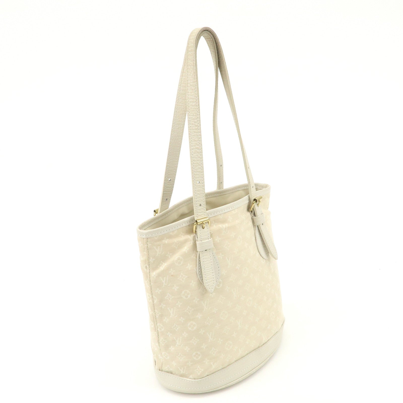 Louis Vuitton Monogram Mini Lin Bucket PM Hand Bag M95316