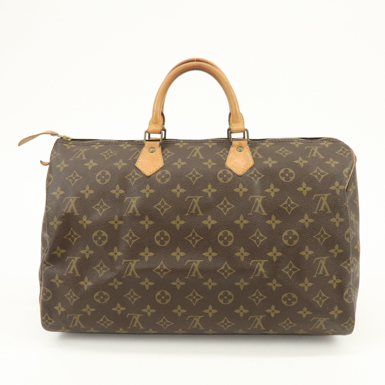 Louis Vuitton Monogram Speedy 40 Hand Bag Boston Bag Brown M41522