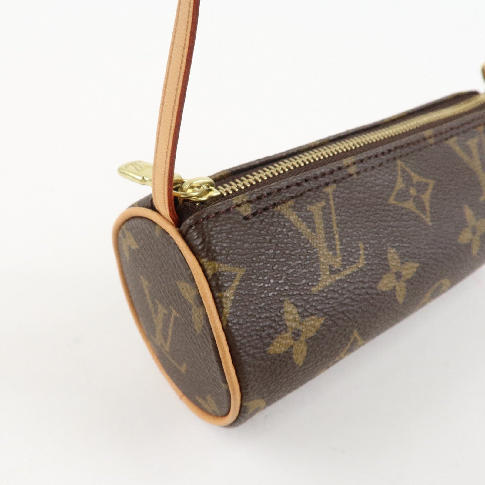 Louis Vuitton Monogram Mini Pouch for Papillon Bag New Style Brown Used