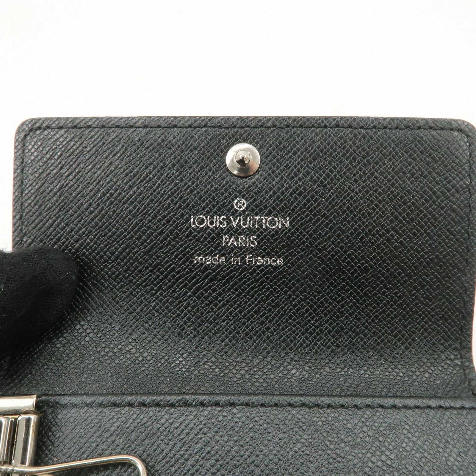 Louis Vuitton Damier Graphite Multicle 6 Key Case Gray N62662 Used