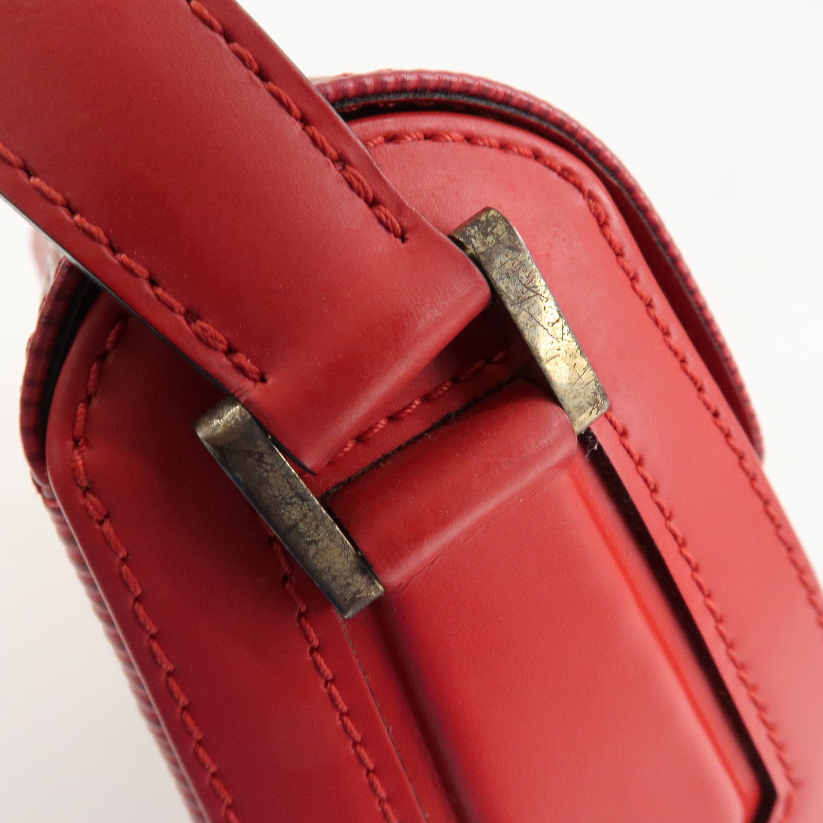 Louis Vuitton Epi Leather Buci Shoulder Bag Castilian Red M52207 Used