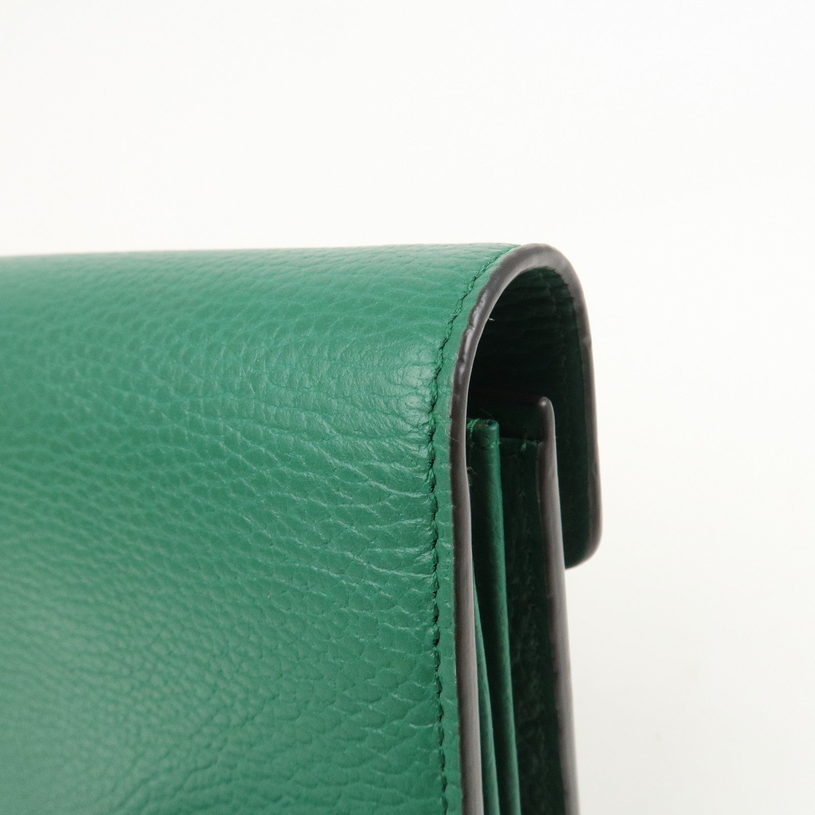 GUCCI Dionysus Leather Chain Wallet Shoulder Bag Green 401231