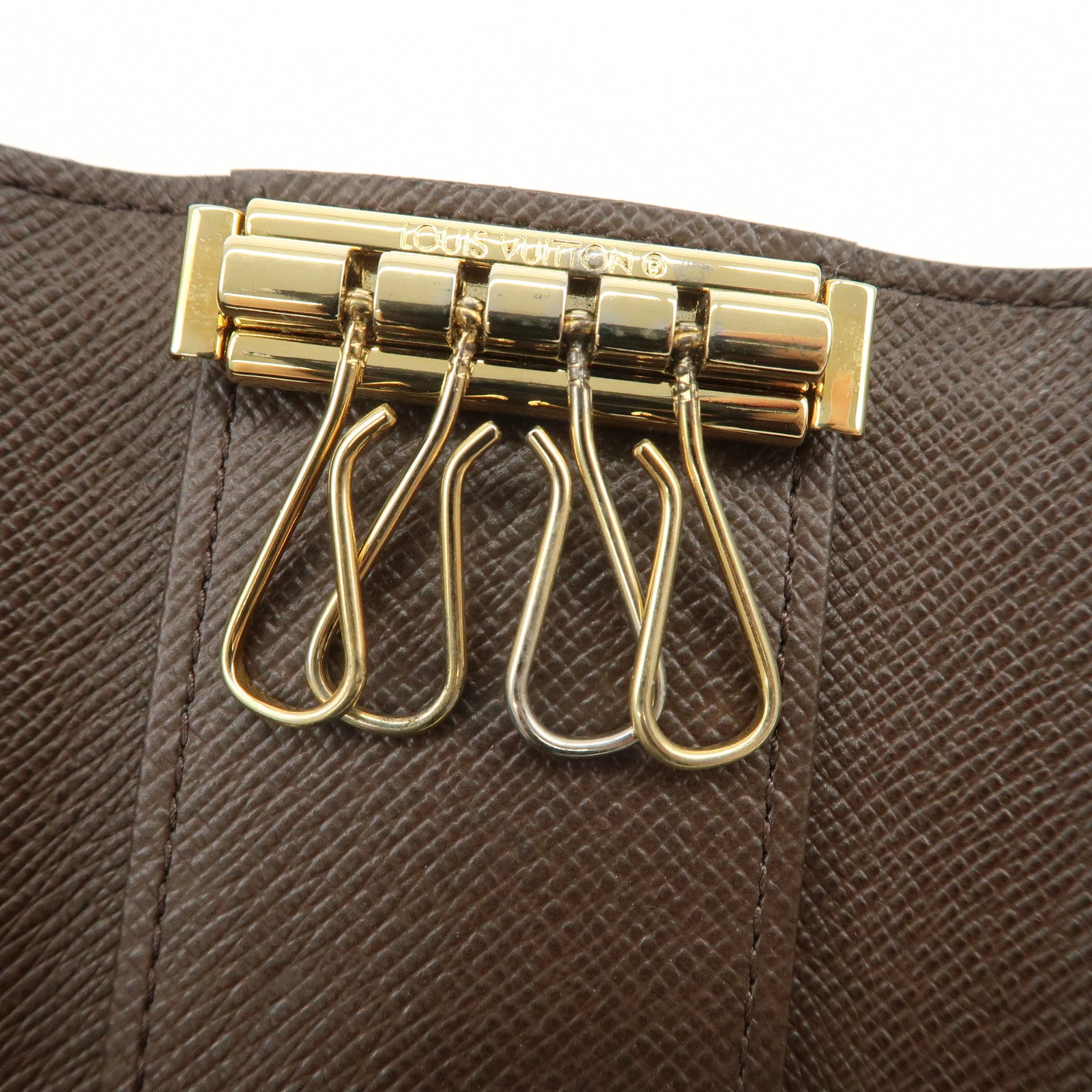 Louis Vuitton Damier Multicles 4 Key Case Damier Ebene Brown N62631