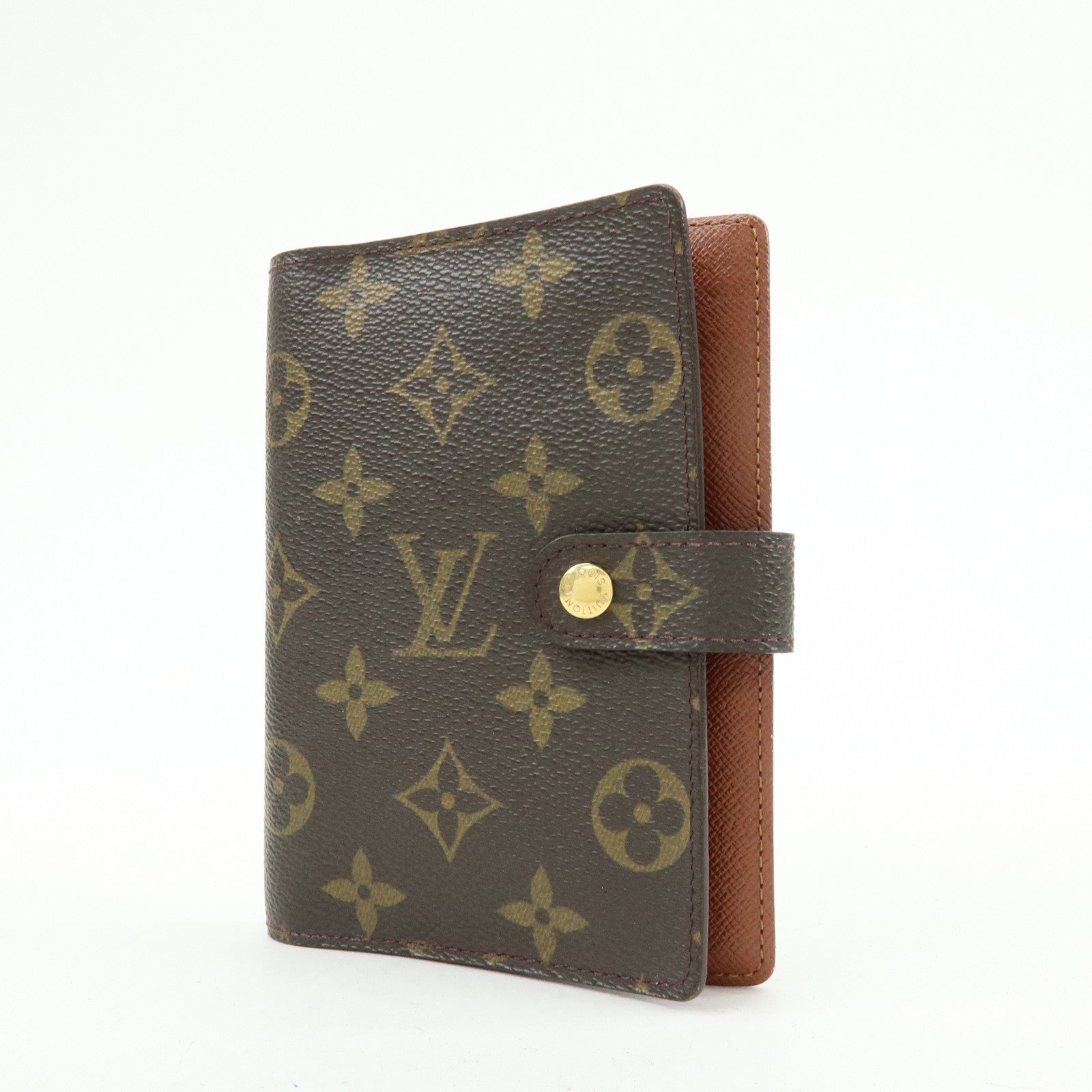 Louis Vuitton Monogram Agenda PM Planner Cover Brown R20005