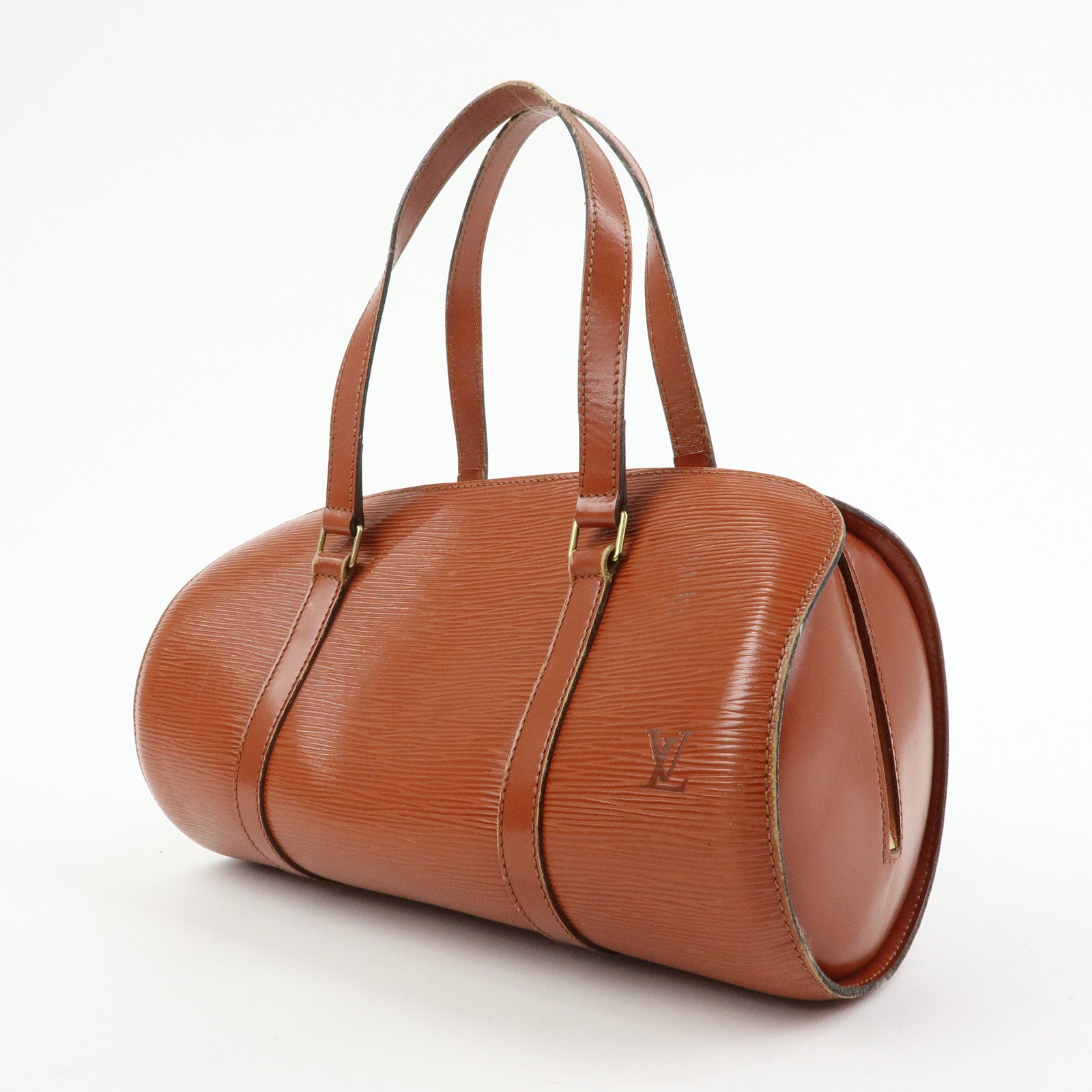 Louis Vuitton Epi Leather Soufflot Hand Bag Kenya Brown M52223