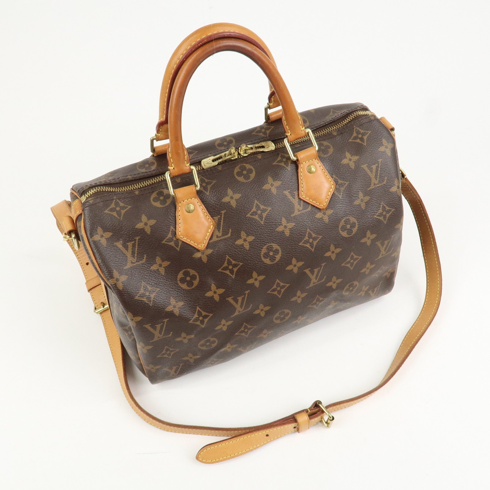 Louis Vuitton Monogram Canvas Speedy 30 Bandouliere Hand Bag M41112
