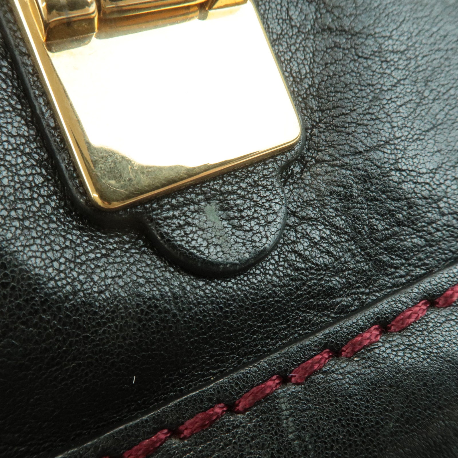 Chloe Angie Leather 2Way Tote Bag Hand Bag Shoulder Bag Black Used