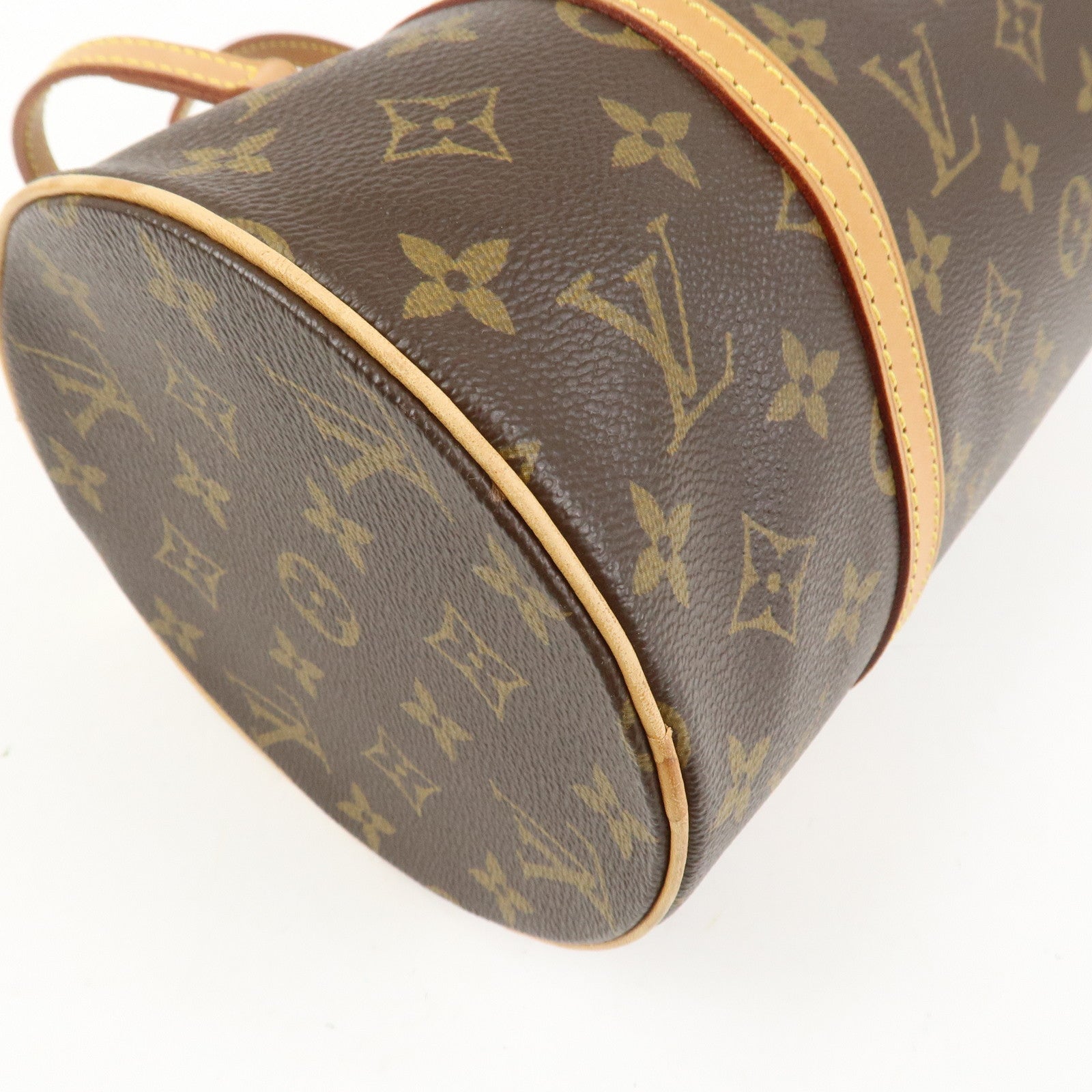 Louis Vuitton Monogram Papillon 30 Hand Bag Brown M51385