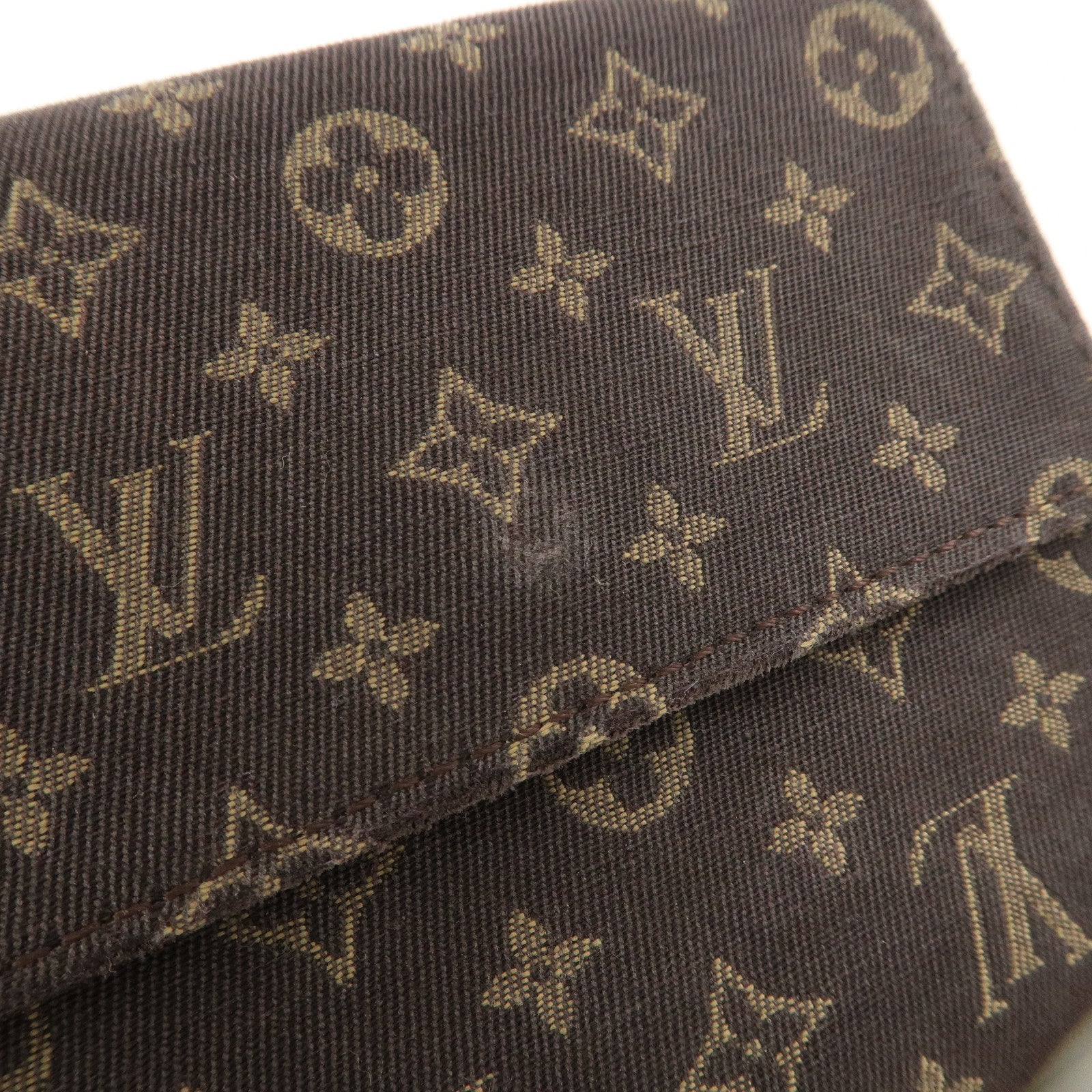Louis Vuitton Monogram Mini Lin Portefeuille Elise Wallet M95233