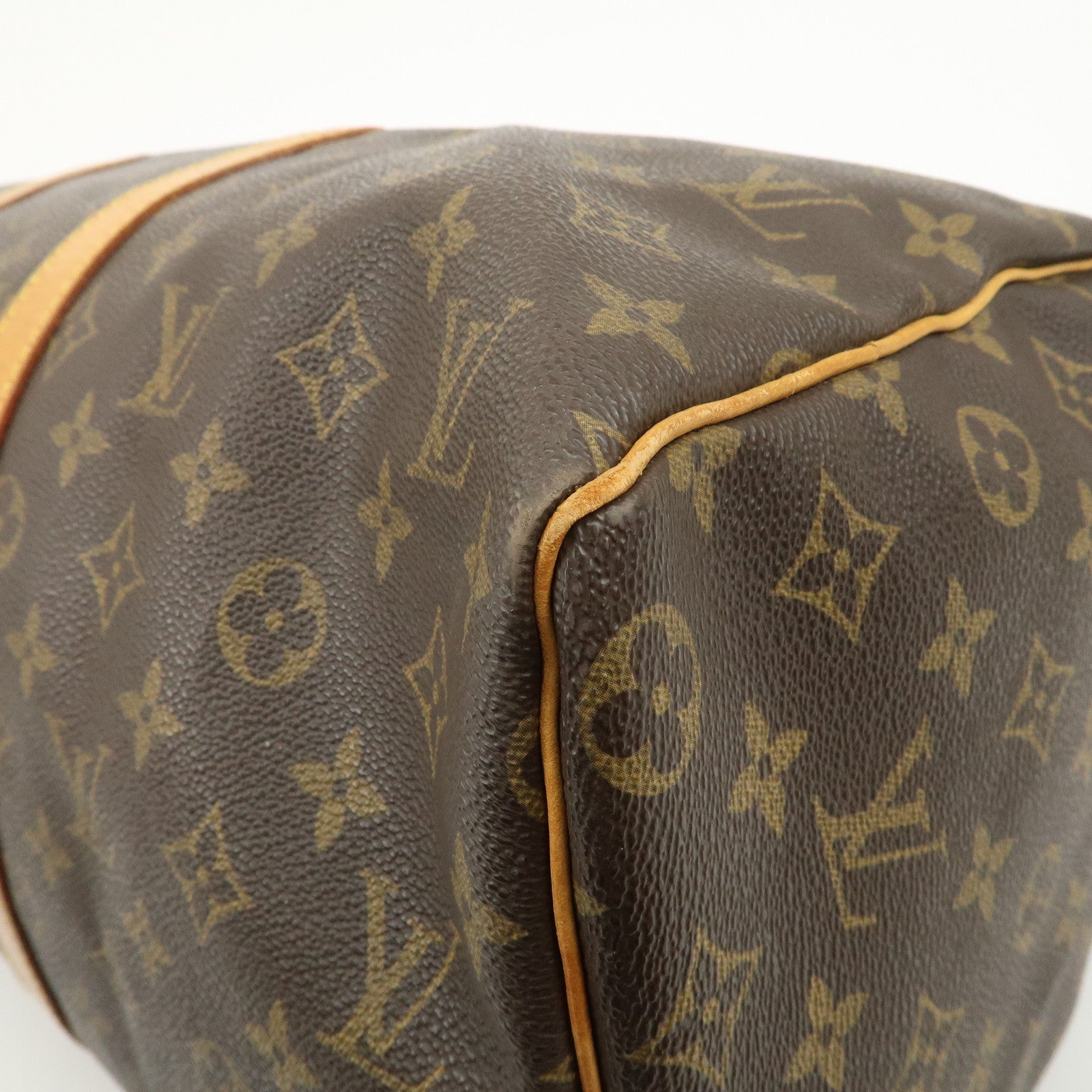 Louis Vuitton Monogram Canvas Keep All 45 Boston Bag Brown M41428