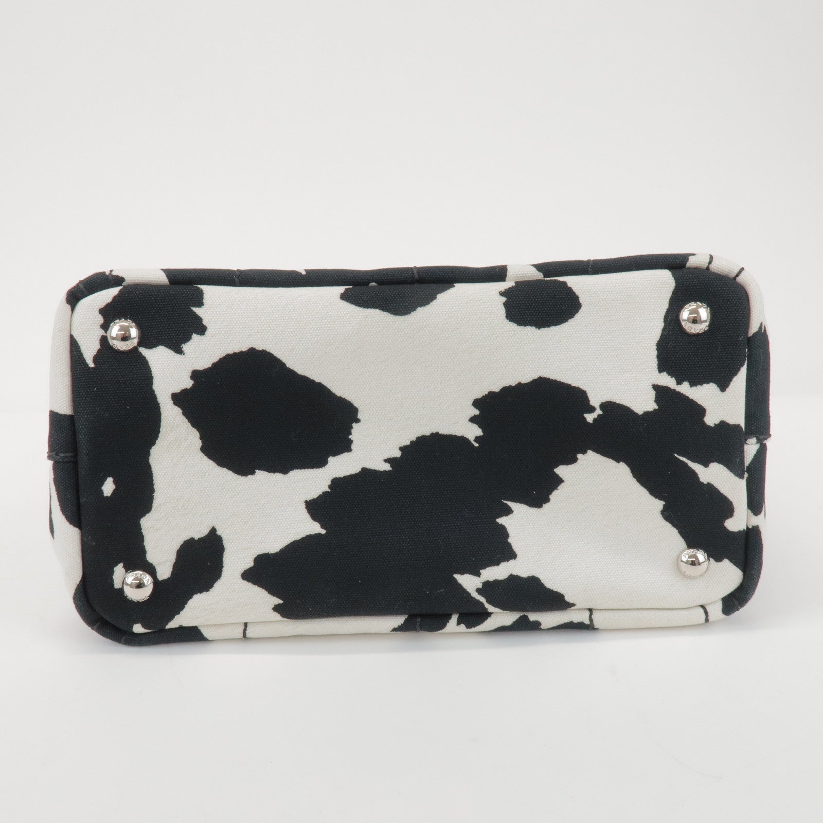 PRADA Triangle Logo Canapa Mini Canvas 2Way Bag Hand Bag 1BG439