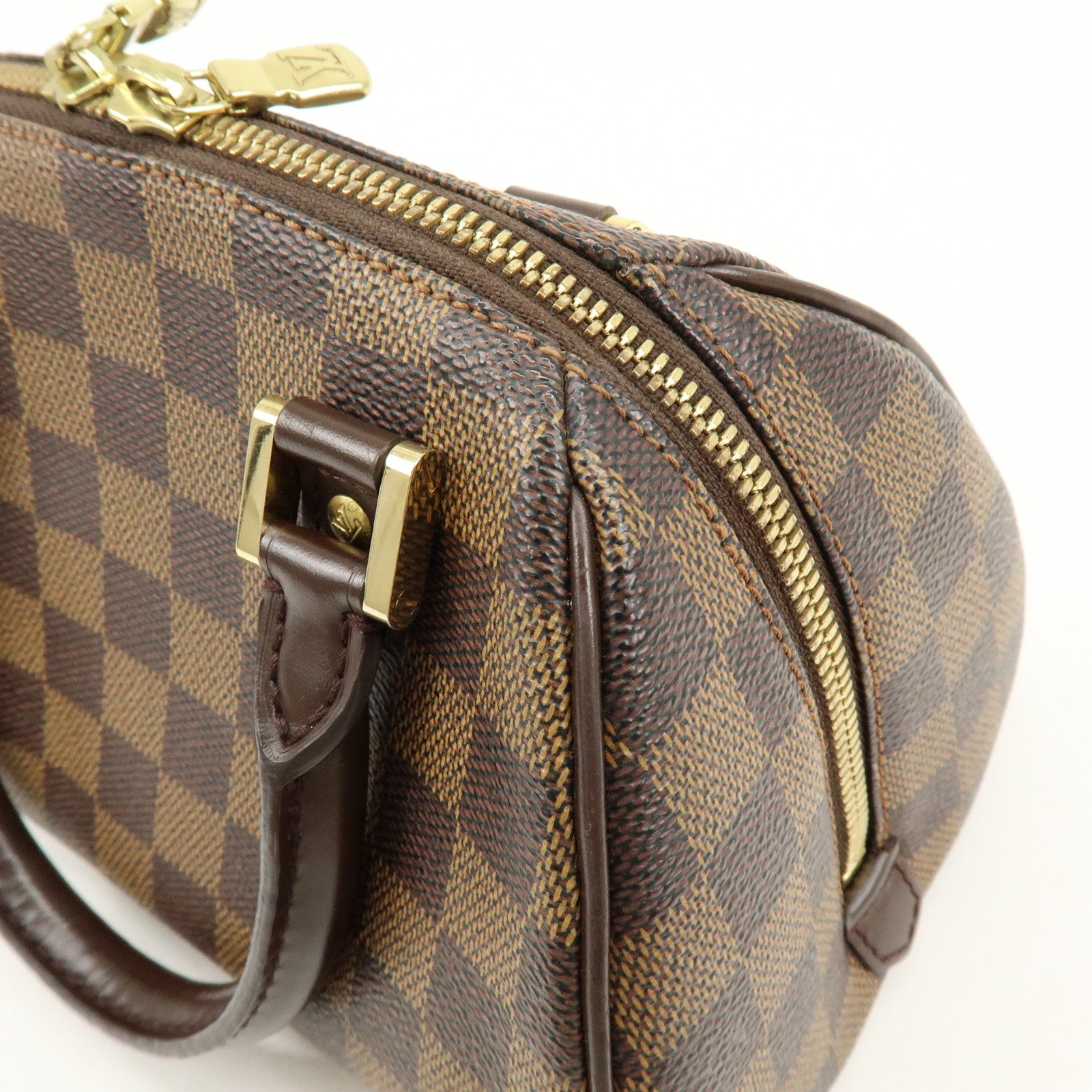 Louis Vuitton Damier Ebene Rivera Mini Hand Bag Brown N41436