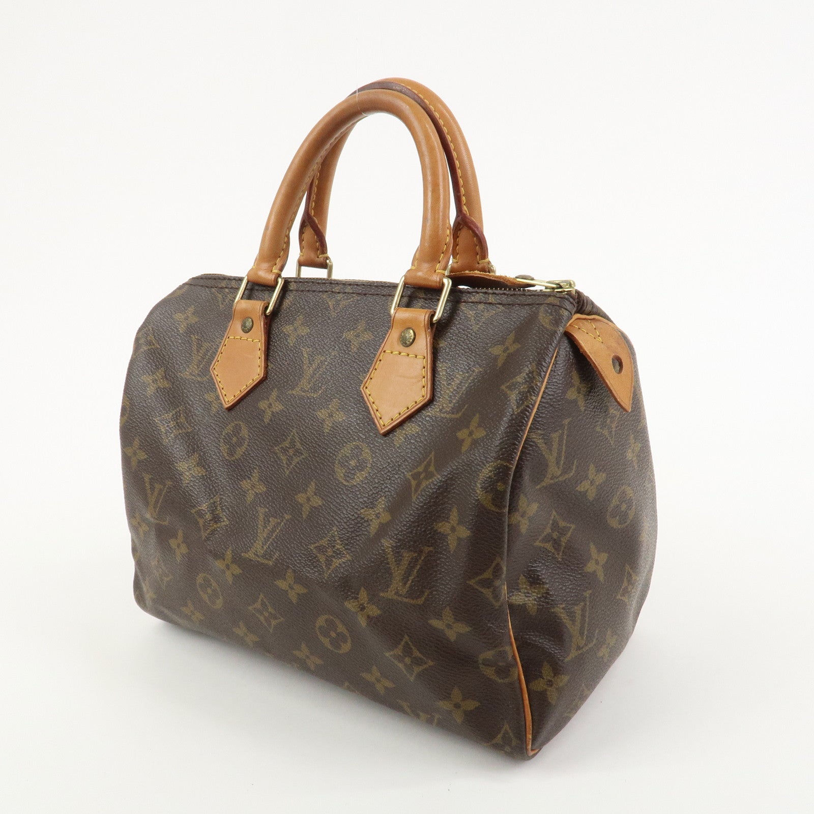 Louis Vuitton Monogram Speedy 25 Boston Bag Hand Bag Brown M41528