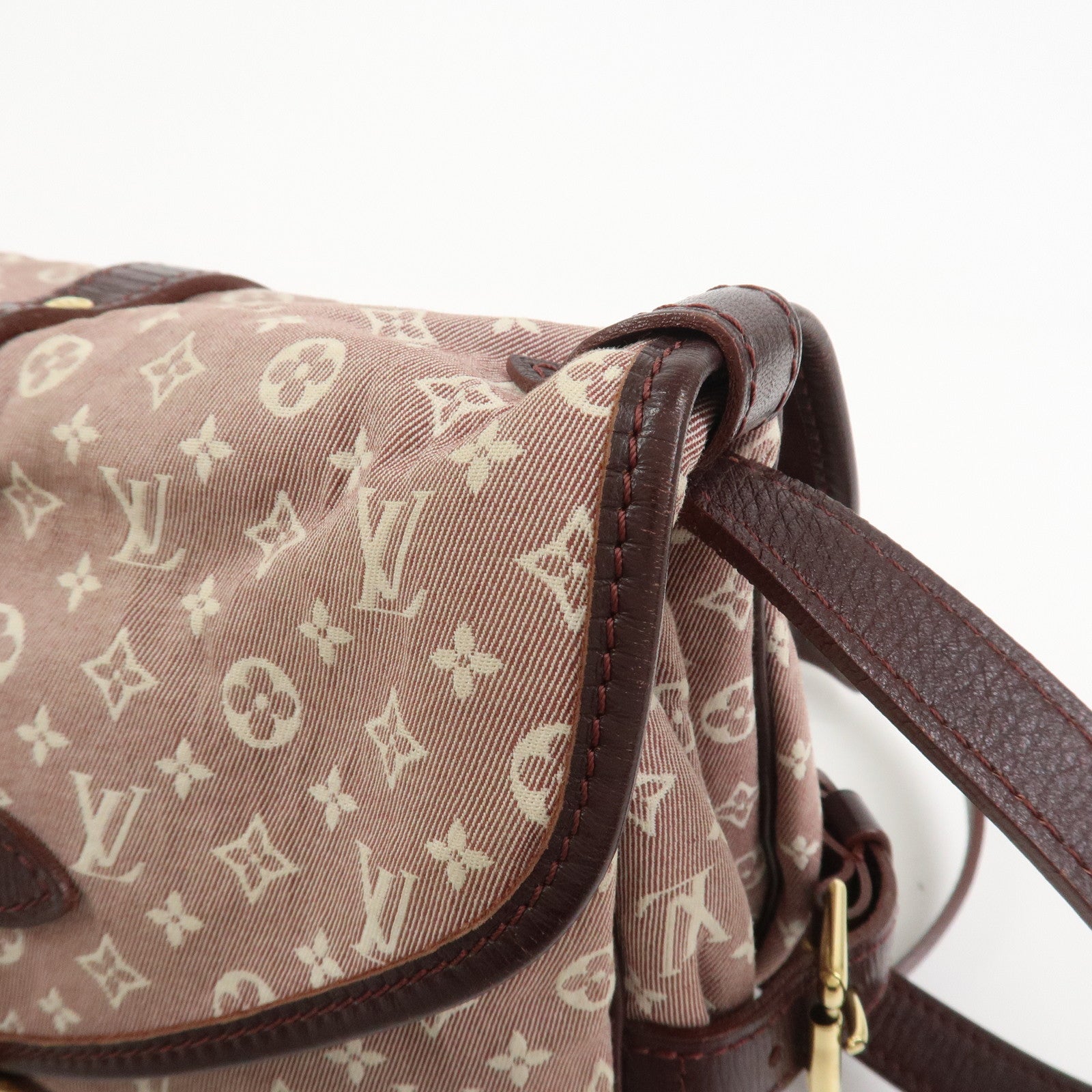 Louis Vuitton Monogram Idylle Saumur PM Shoulder Bag Sepia M40669