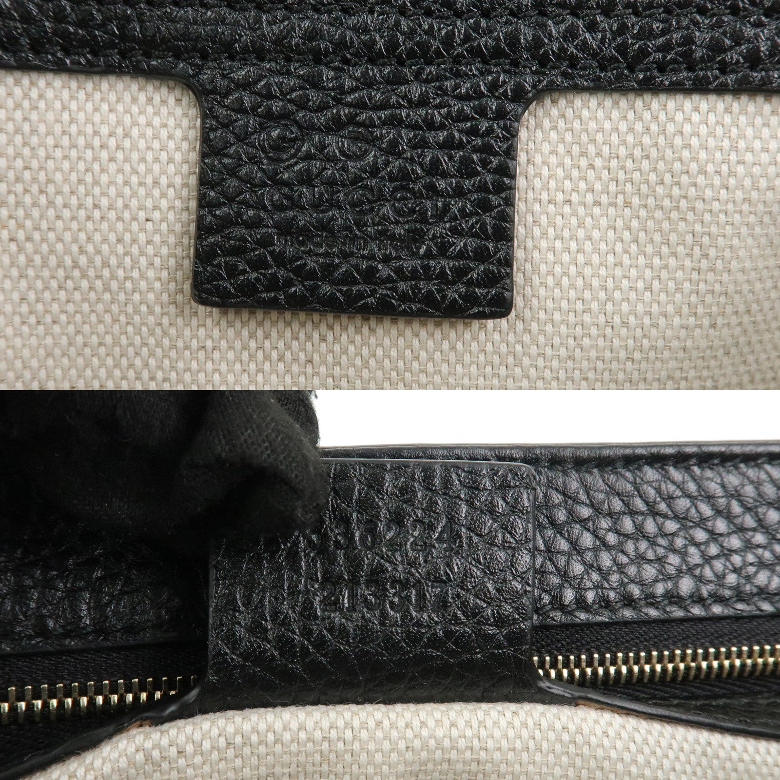 GUCCI SOHO Leather Chain Shoulder Bag Crossbody Bag Black 536224