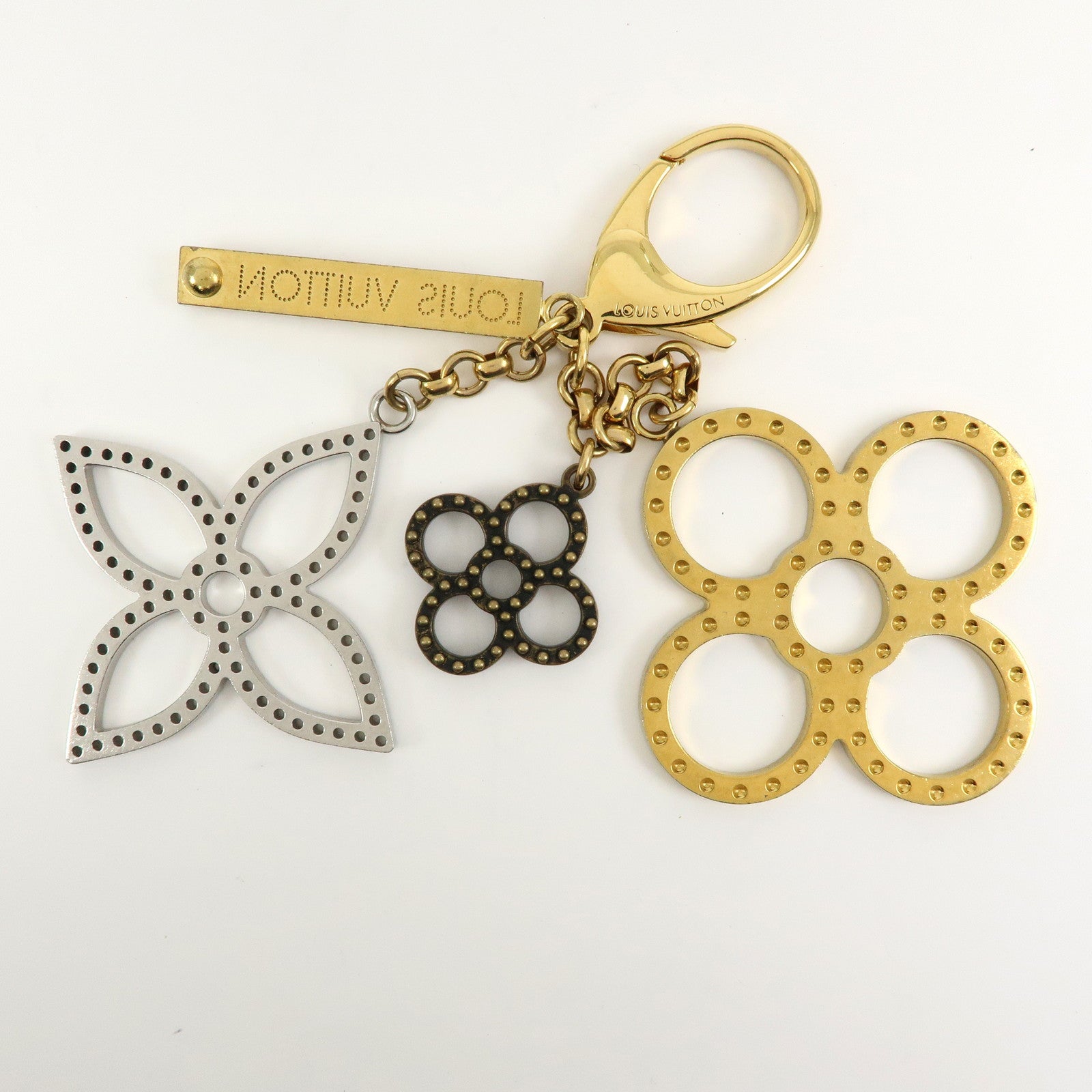 Louis Vuitton Bijoux Sac Tapage Metal Bag Charm Gold Silver M65090