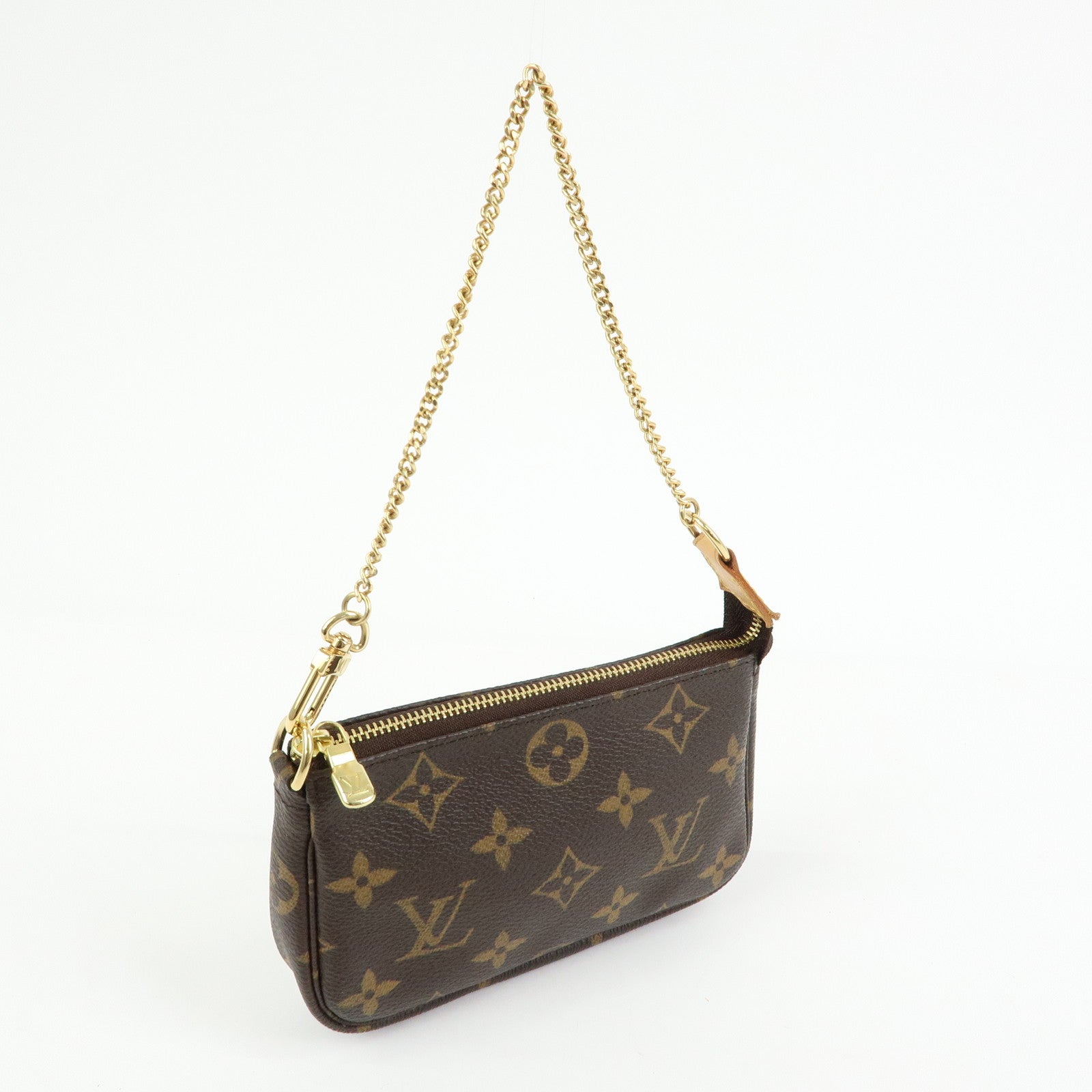 Louis Vuitton Monogram Mini Pochette Accessoires Hand Bag M58009