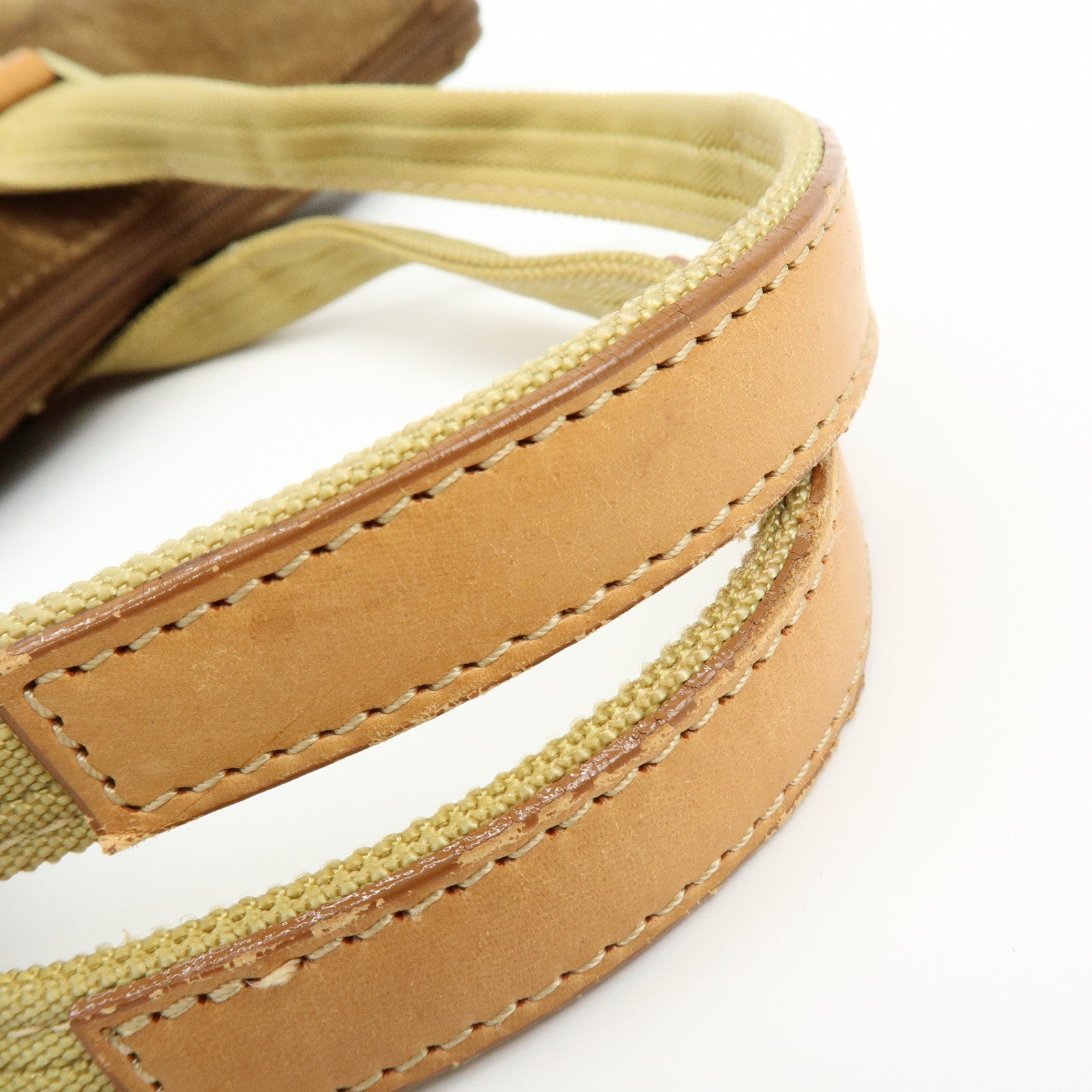 Ferragamo Suede Leather Tote Bag Shoulder Bag Hand Bag Brown