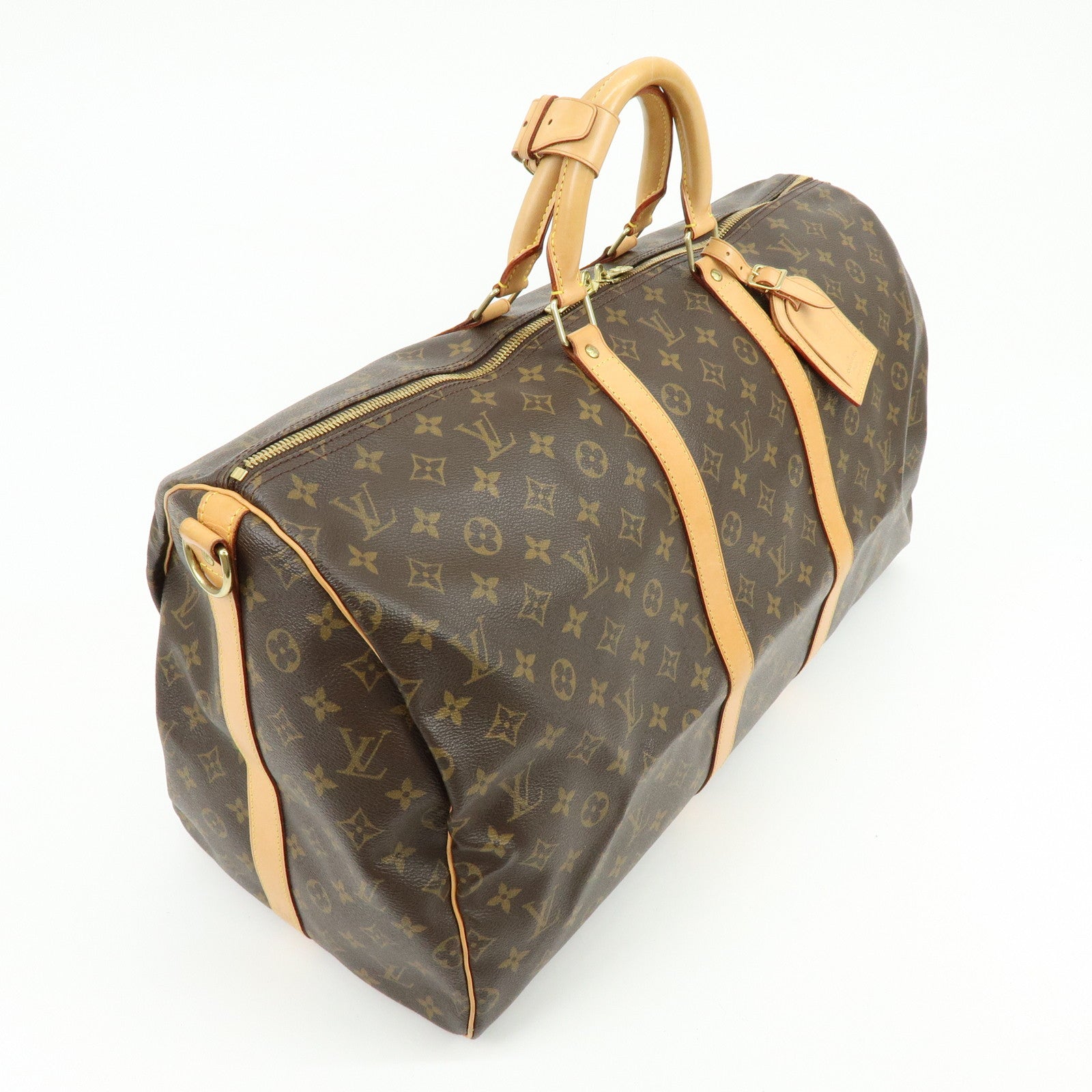 Louis Vuitton Monogram Keep All Bandouliere 55 Boston Bag M41414