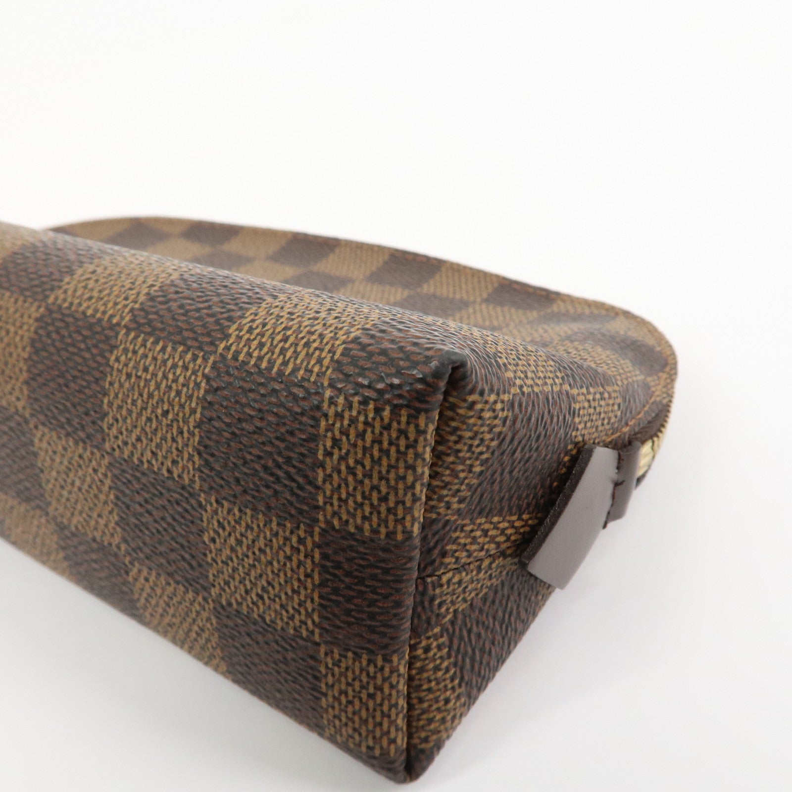 Louis Vuitton Damier Pochette Cosmetic PM Pouch Brown N47516