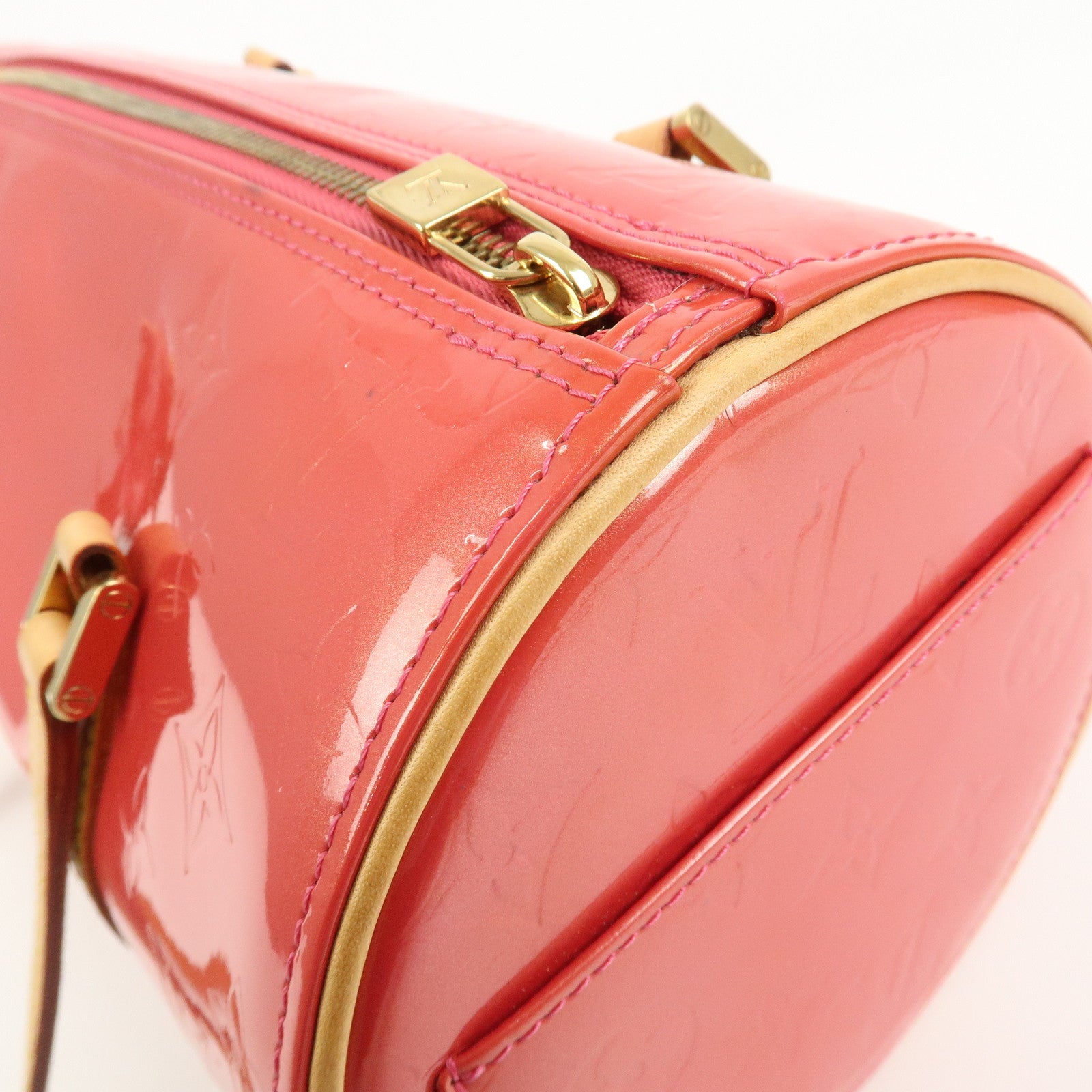 Louis Vuitton Monogram Vernis Bedford Hand Bag Framboise M9133F