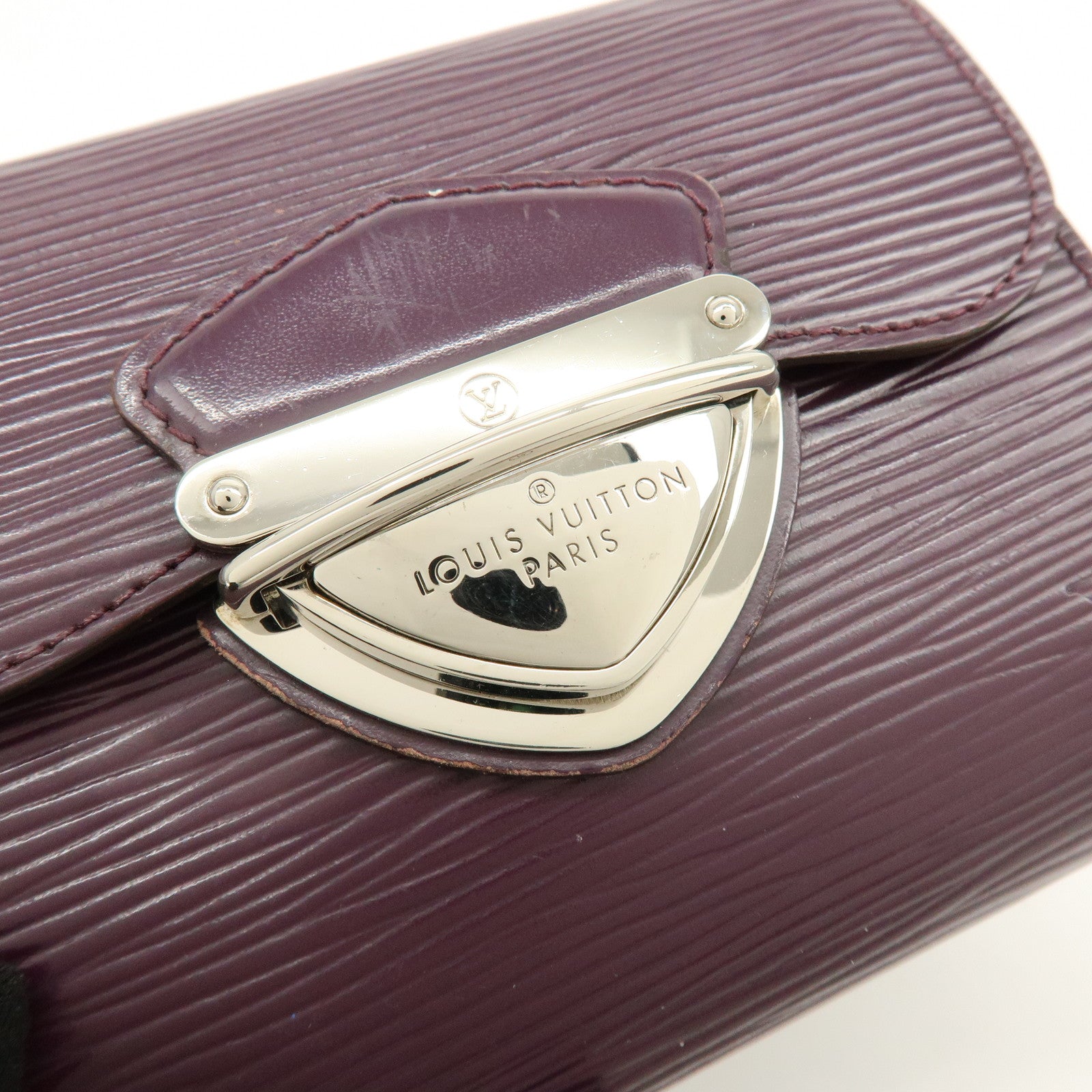 Louis Vuitton Epi Portefeuille Joy Leather Wallet Cassis M6658K