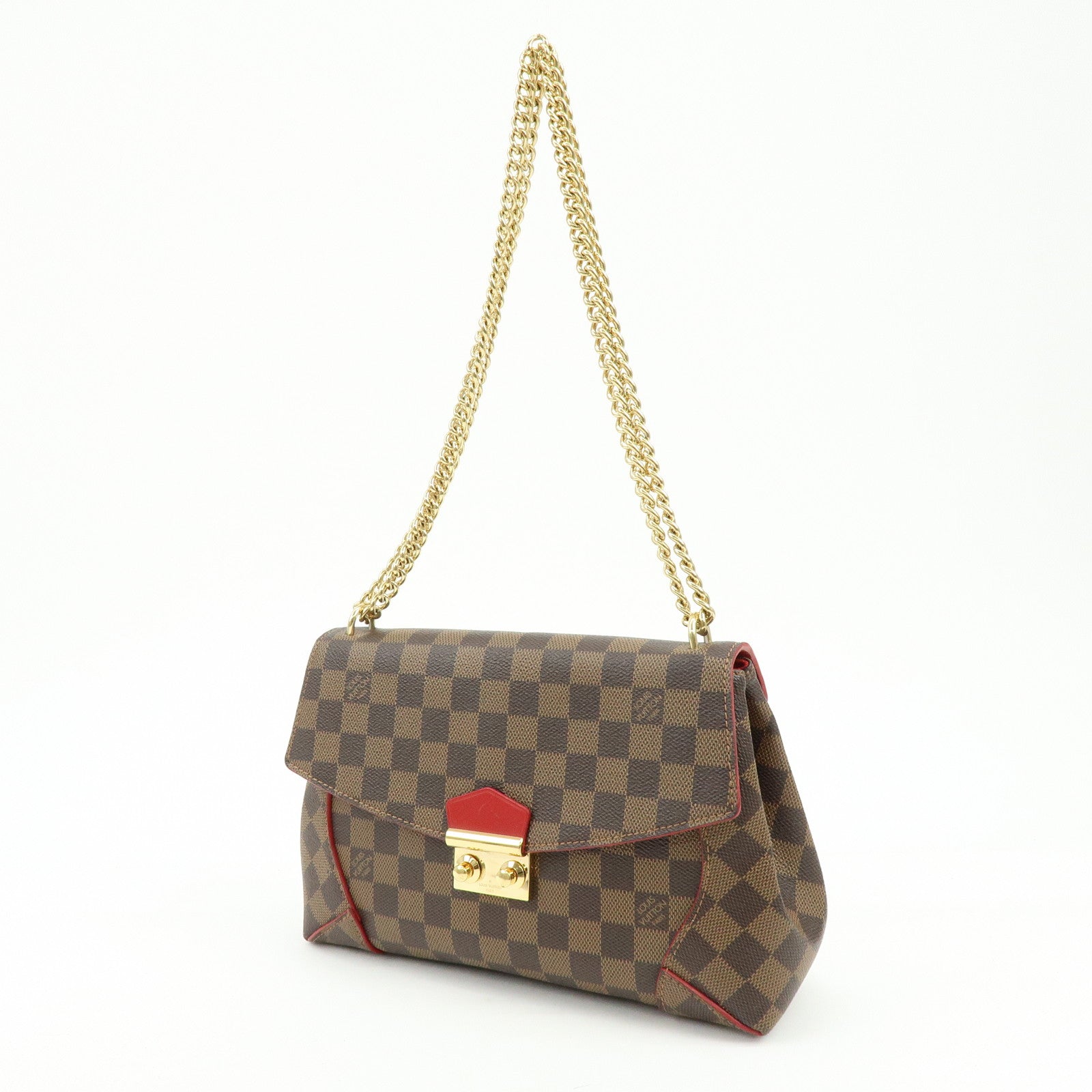 Louis Vuitton Damier Ebene Kaisa Clutch Chain Shoulder Bag N41596