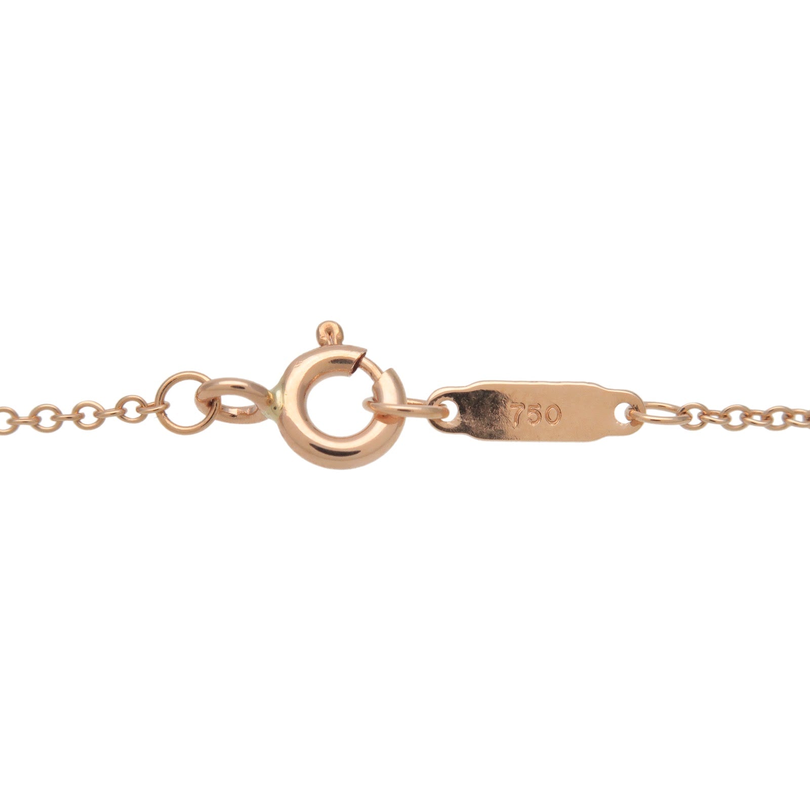 Tiffany&Co. Heart Key Necklace K18YG 750YG Yellow Gold