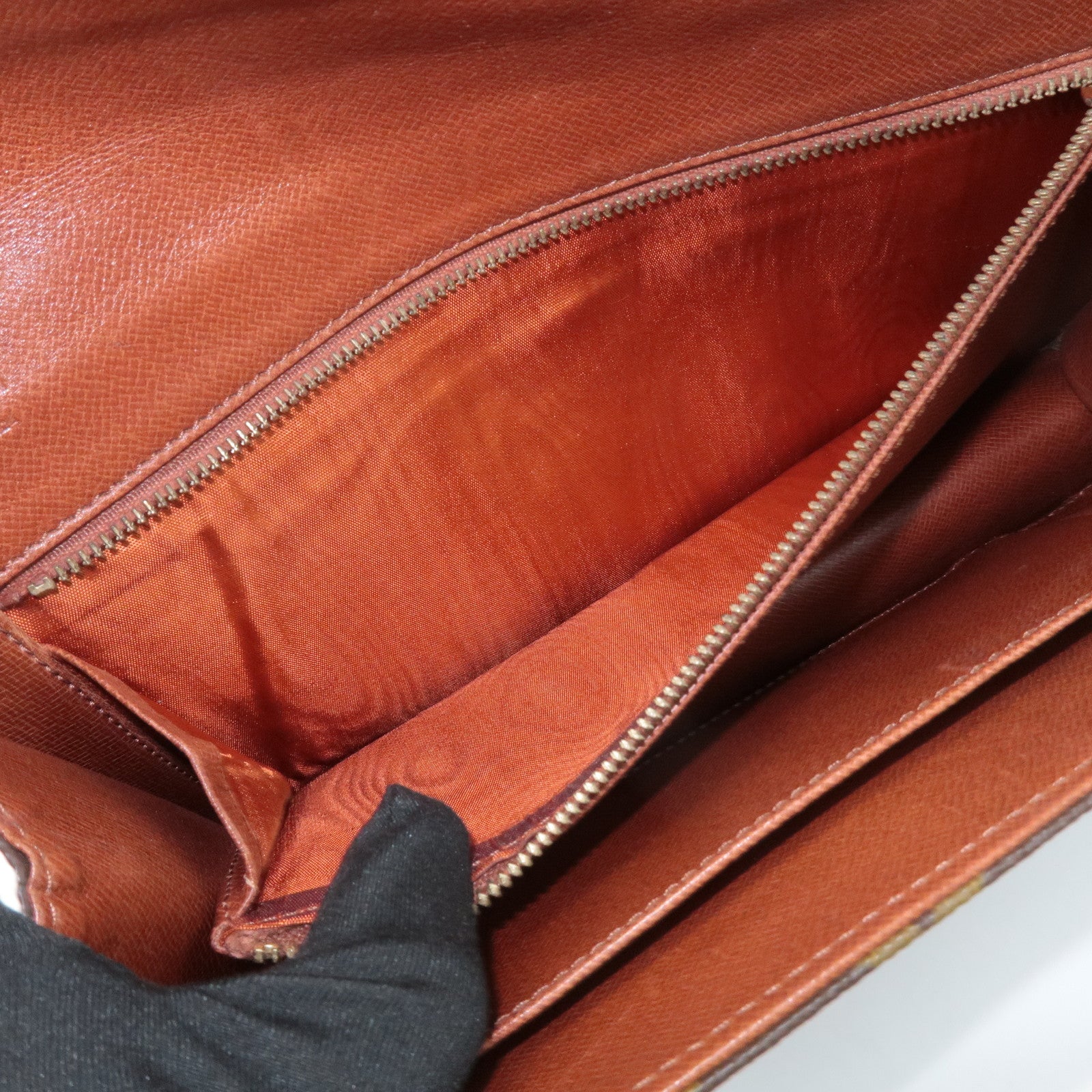 Louis Vuitton Monogram Leather Pochette Damme PM Clutch Bag M51812