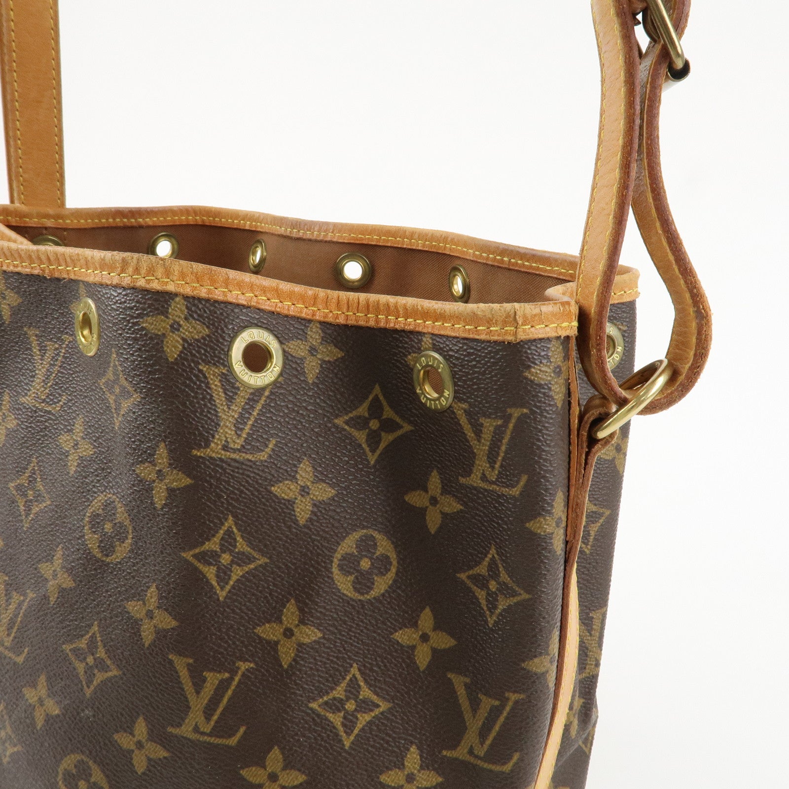 Louis Vuitton Monogram Petit Noe Shoulder Bag Brown M42226 Used