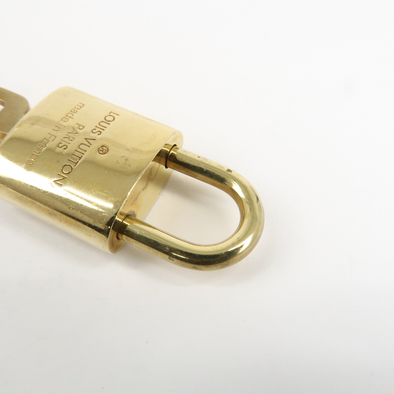 Louis Vuitton Set of 10 Lock & Key Cadena Key Lock Metal Gold