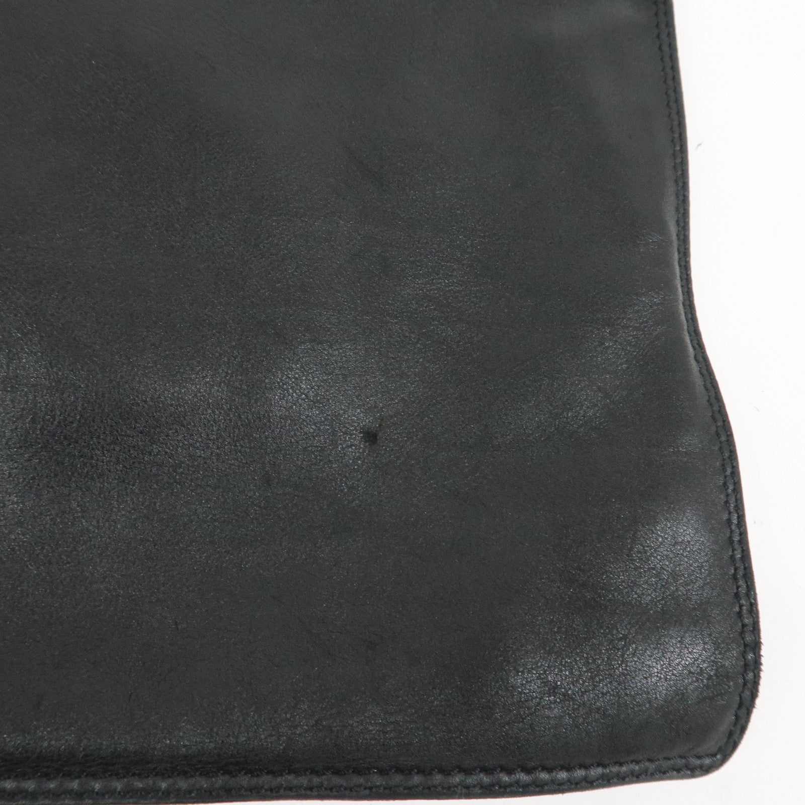 CHANEL Lamb Skin Shoulder Bag Crossbody Bag Black