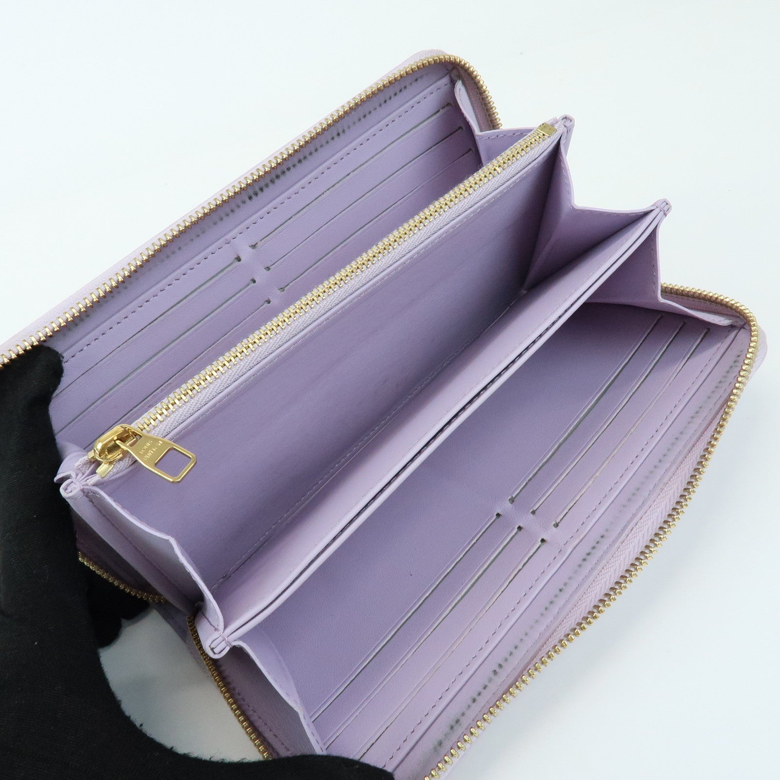 Louis Vuitton Monogram Vernis Long Wallet Glossy Lilac M82977
