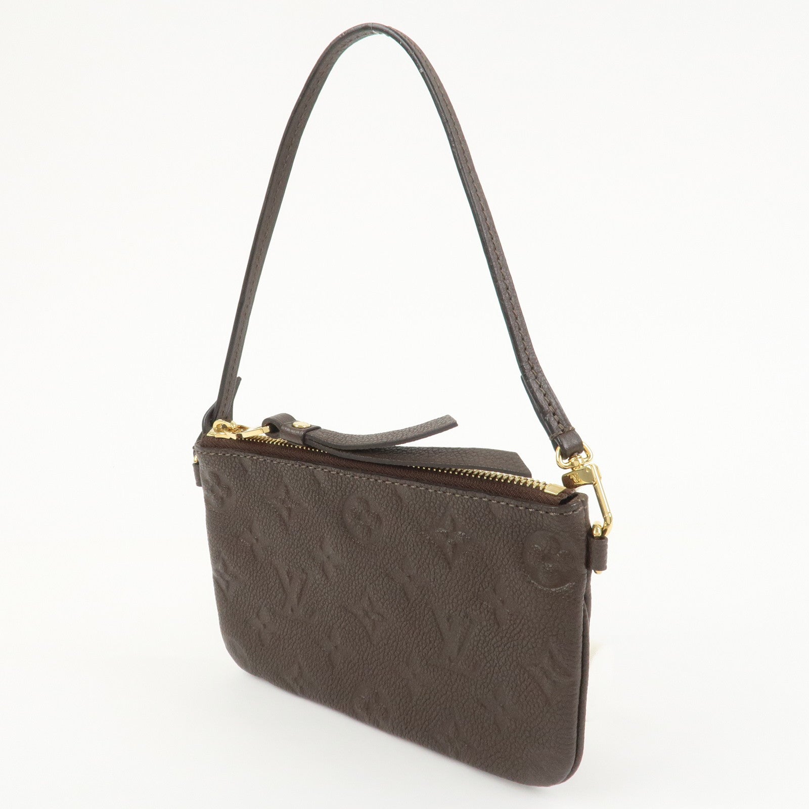 Louis Vuitton Monogram Empreinte Leather Pouch For Citadines Taupe