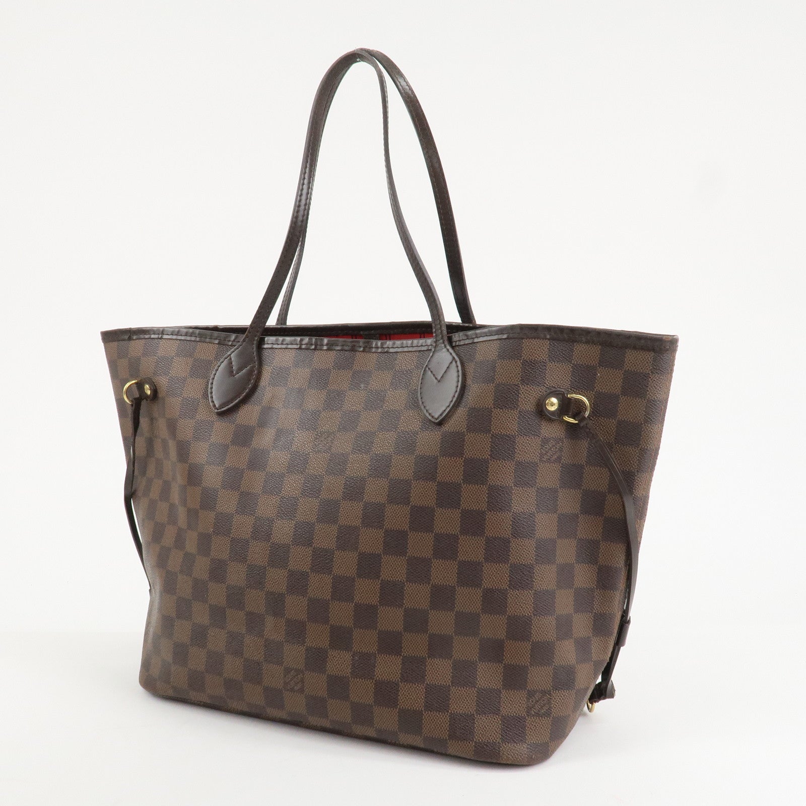 Louis Vuitton Damier Ebene Canvas Neverfull MM Tote Bag N51105 Used