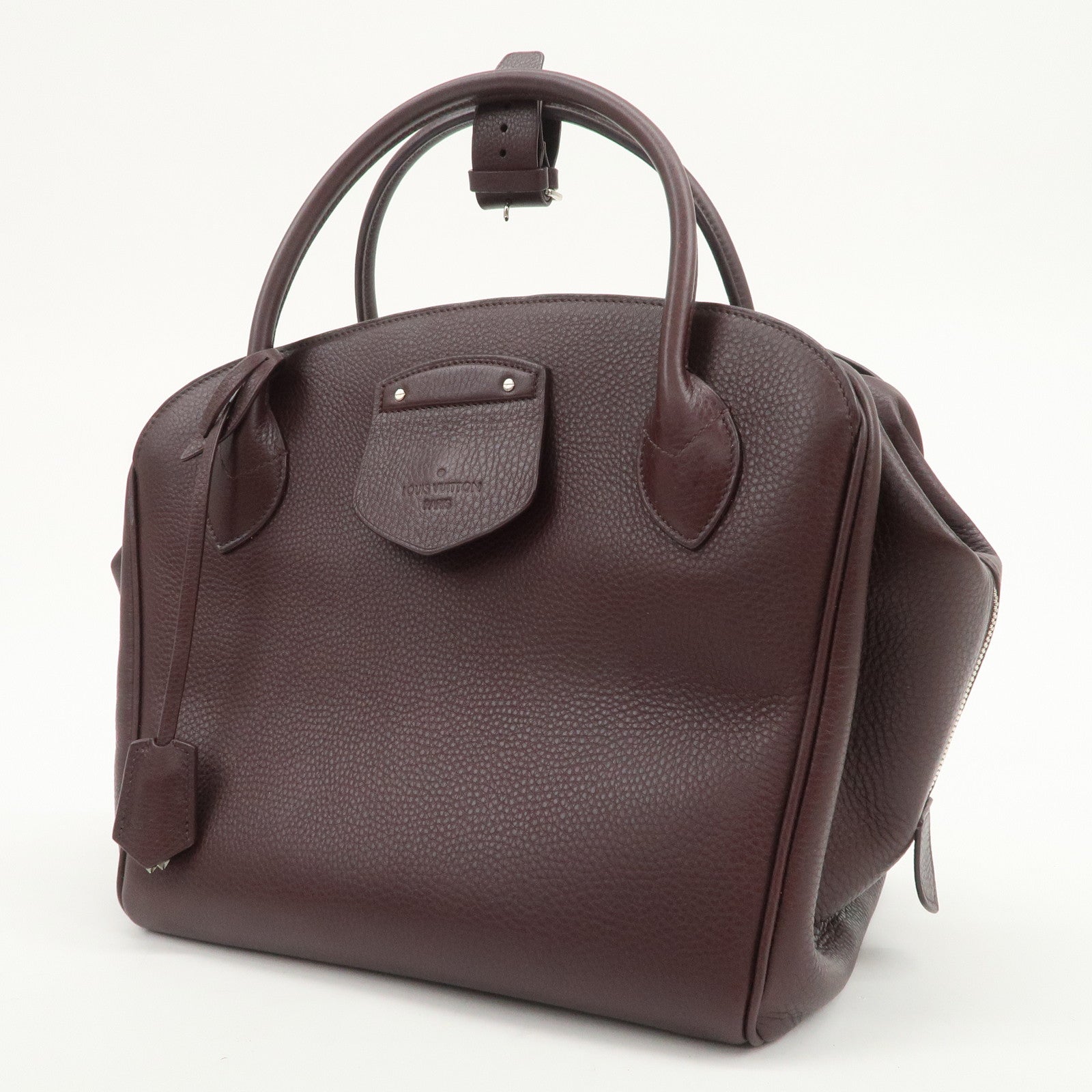 Louis Vuitton Taurillon Mirabilis SPO Hand Bag Cassis M93859