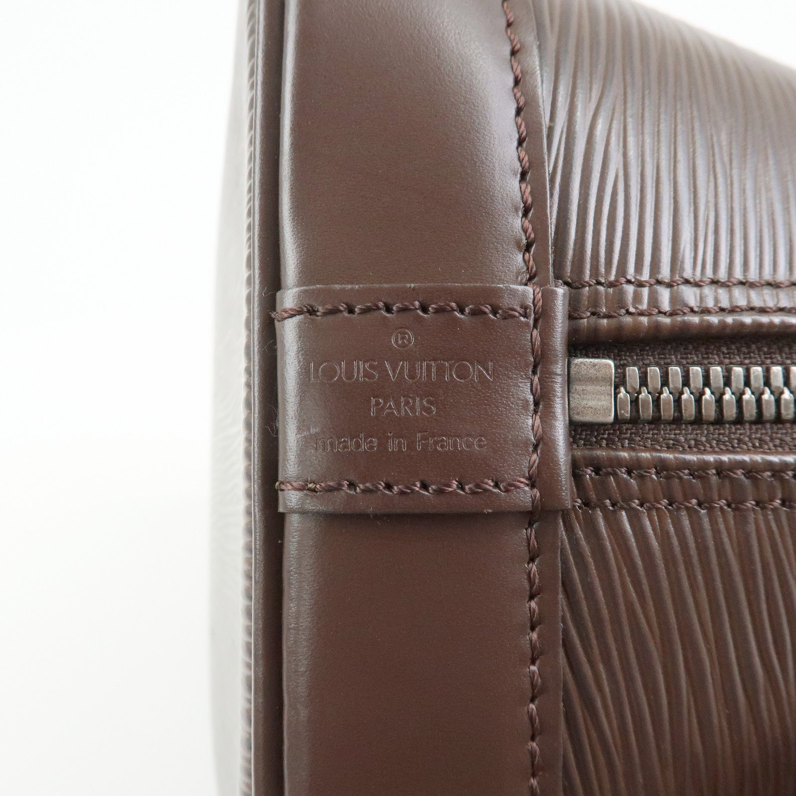 Louis Vuitton Epi Leather Alma Hand Bag Mocha M5214D